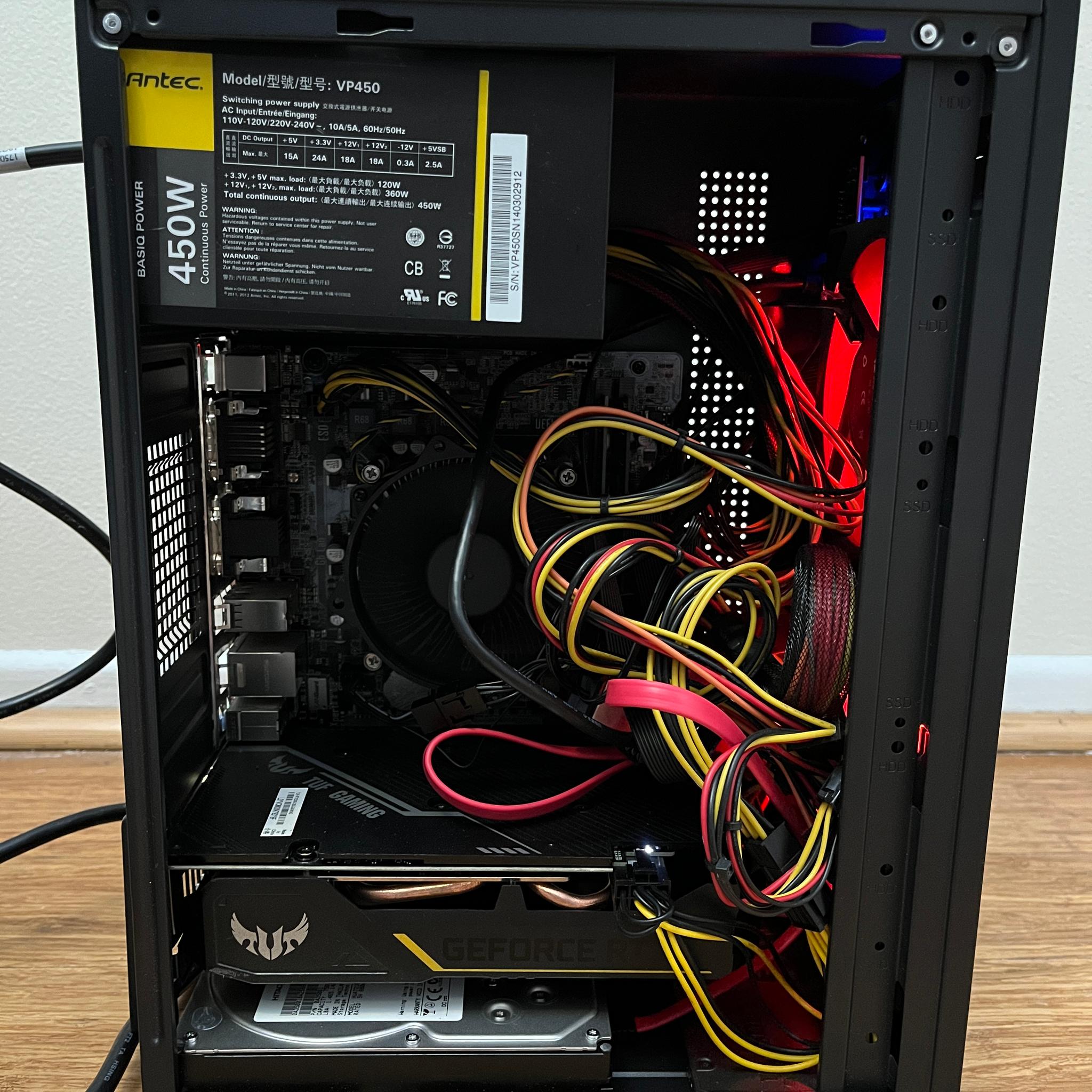 NVIDIA RTX 2060, Intel Core i5-6600, 12GB DDR4 RAM, 870 GB Storage - Small Gaming PC
