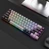 GEODMAER 65% Gaming Keyboard **Wired** RGB Backlit Compact 68 Keys Ergonomic Grey-Black