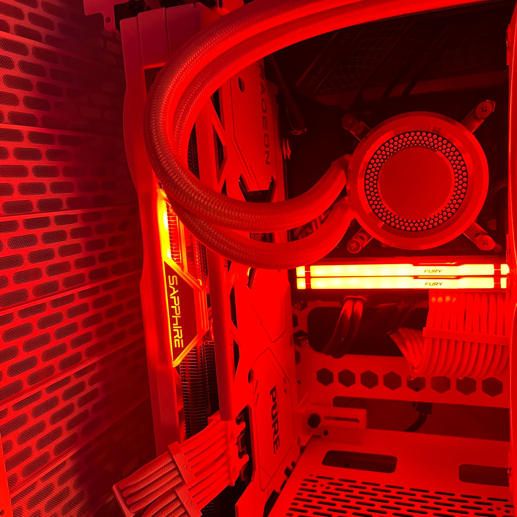 WHITE GAMING PC BUILD | I5 12600KF | SAPPHIRE PURE 7800XT | DDR5 32GB | 1TB SSD | RGB