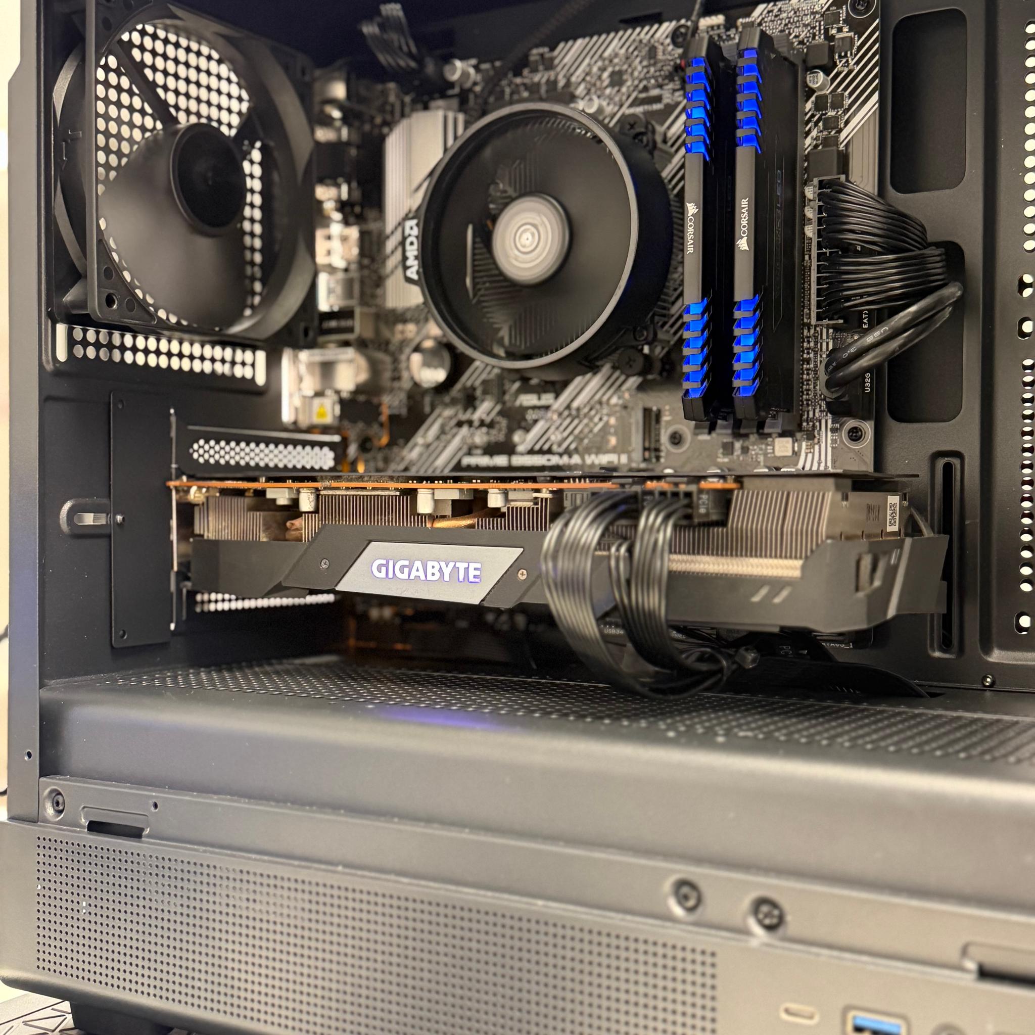 🖤 BLACKWOOD | Ryzen 7 5700G | RX 5700 XT 8GB | 16GB RAM | 500GB SSD | WiFi Gaming PC
