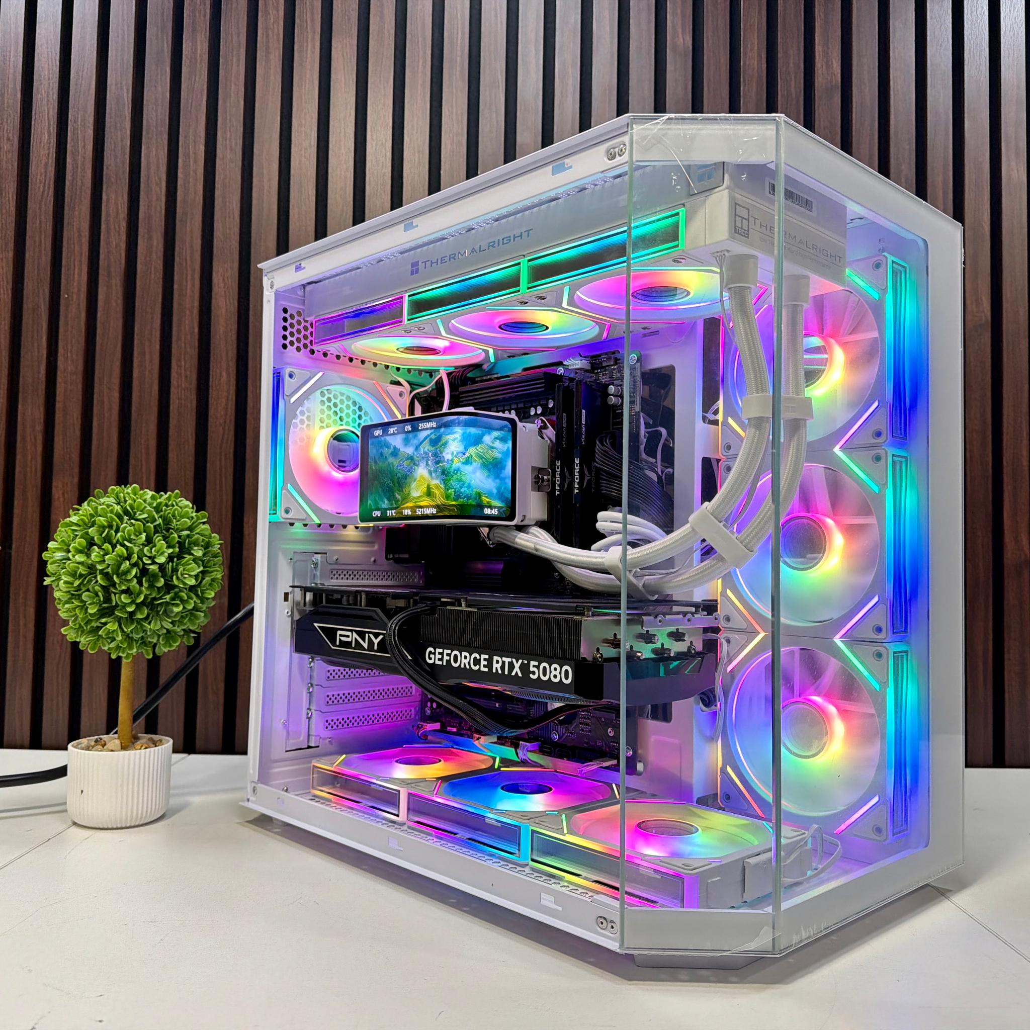 RTX 5080 | Ryzen 9800X3D | 64GB DDR5 | 2TB M.2 | 1000 Watt Gold PSU | LCD AIO