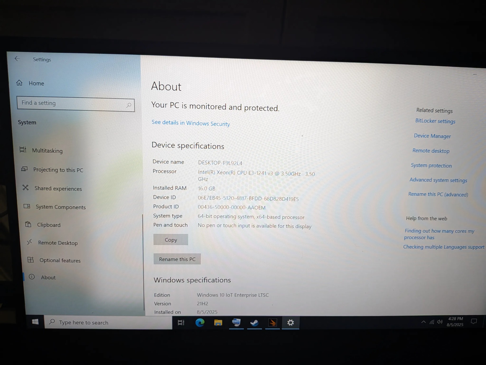 Budget GAMING PC | Intel Xeon (Like I7)| Nvidia GTX 980 4gb| 16GB RAM| Windows 10 LTSOC-iot|