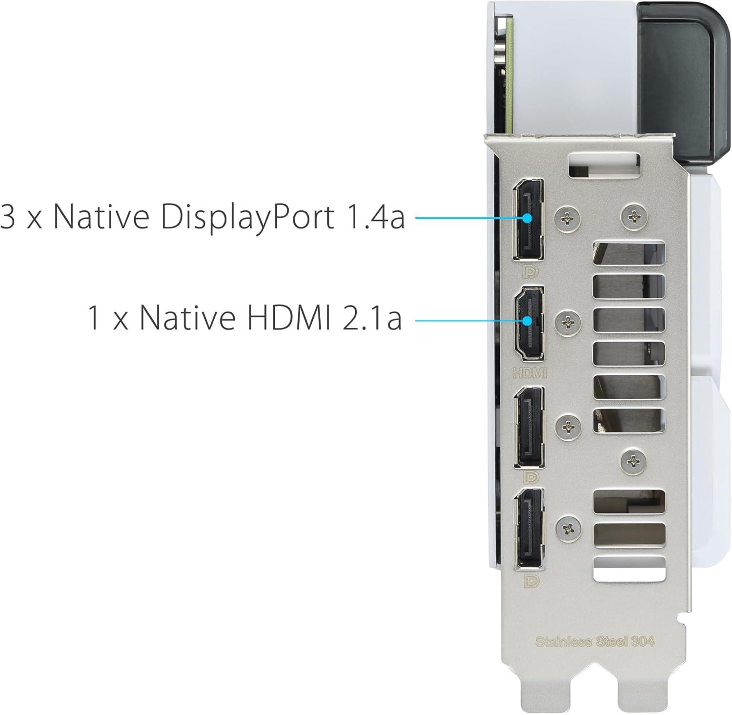 ASUS GeForce RTX 4070 Super 12GB Dual OC White GDDR6X Video Graphics Card GPU