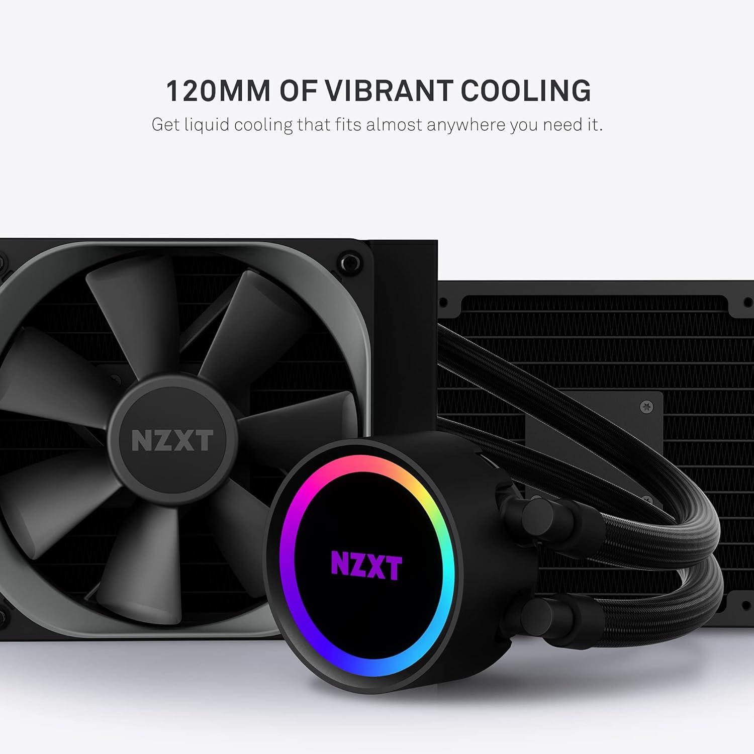 NZXT Kraken 120mm AIO Liquid Cooler - Black - New