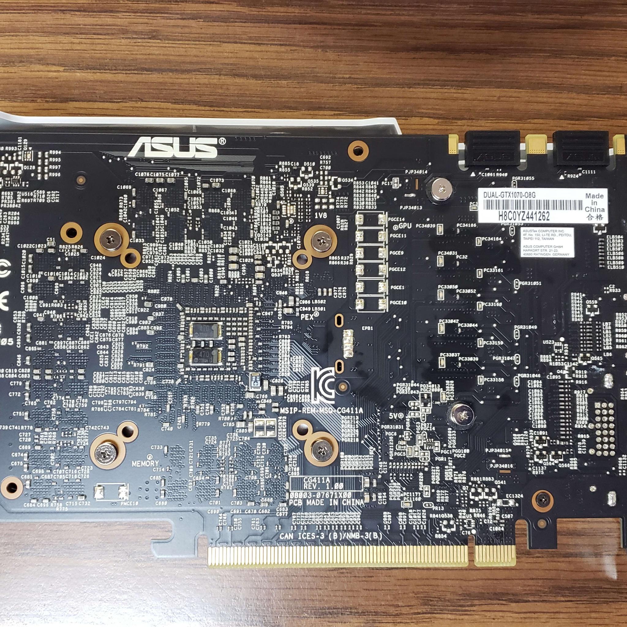 Asus GTX 1070 Dual 8G OC
