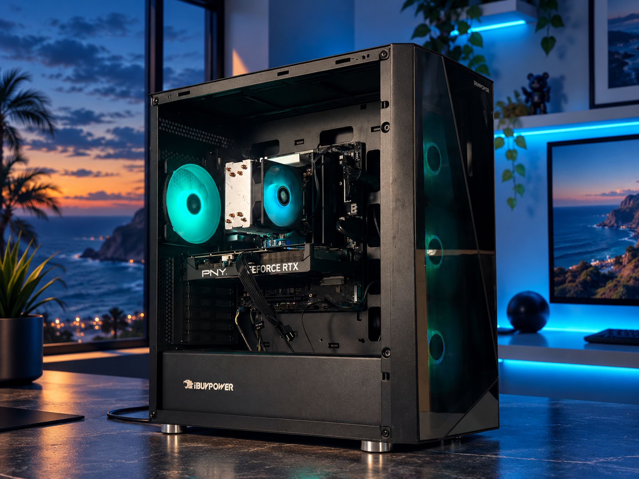 🌴 TROPIC Gaming PC | RTX 4060 TI | I7-13700F | 32GB DDR5 | 1TB NVME | | WiFi & BT | FREE SHIPPING