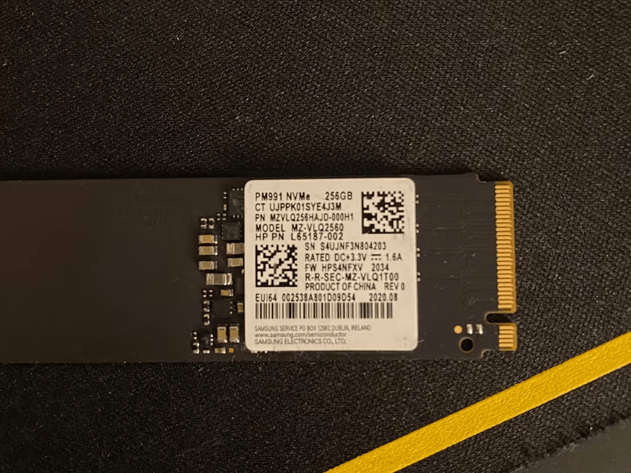 Samsung SSD 256GB PM991 NVME m.2 2280
