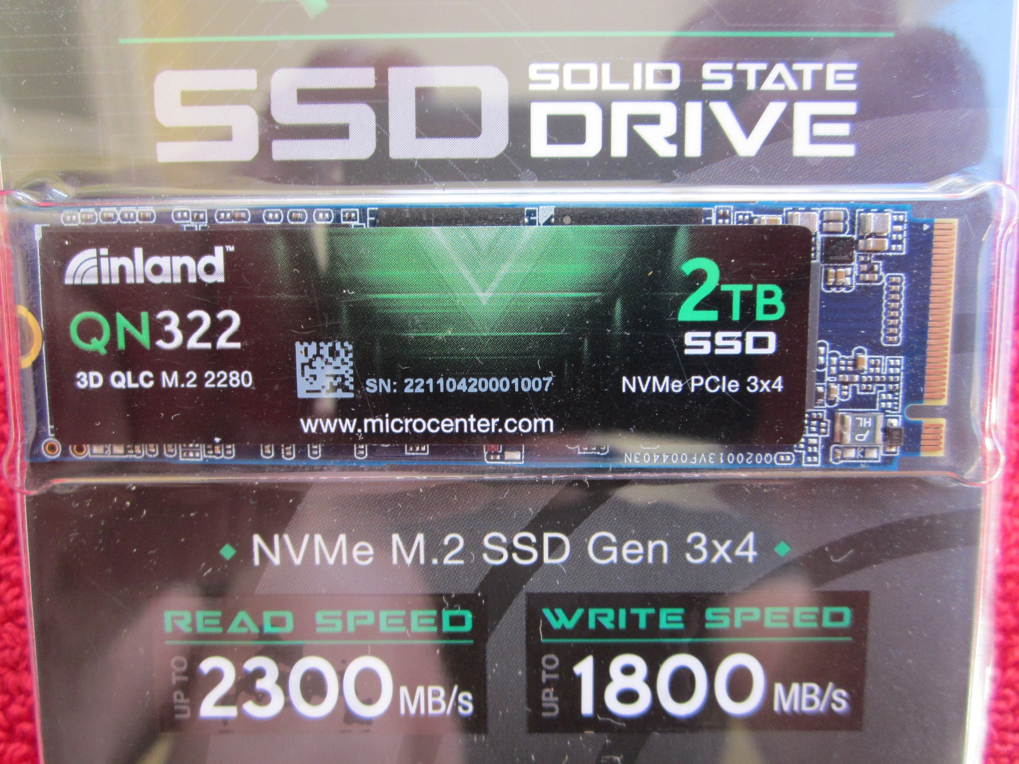 New Sealed Inland QN322 M.2 NVME 2TB SSD