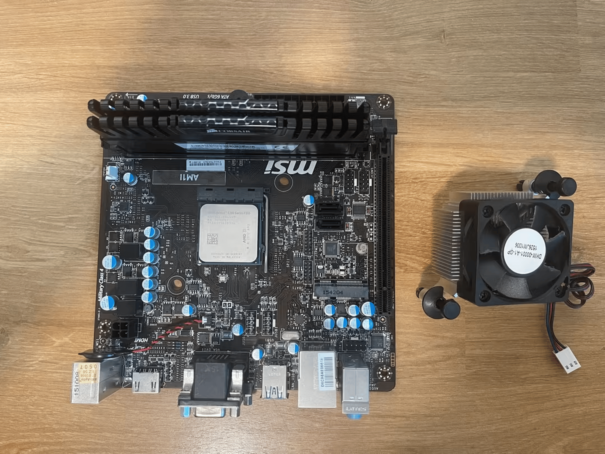 CPU/MOBO/Ram COMBO - AMD Athlon 5350 with MSI Mini ITX Motherboard and 8GB Ram