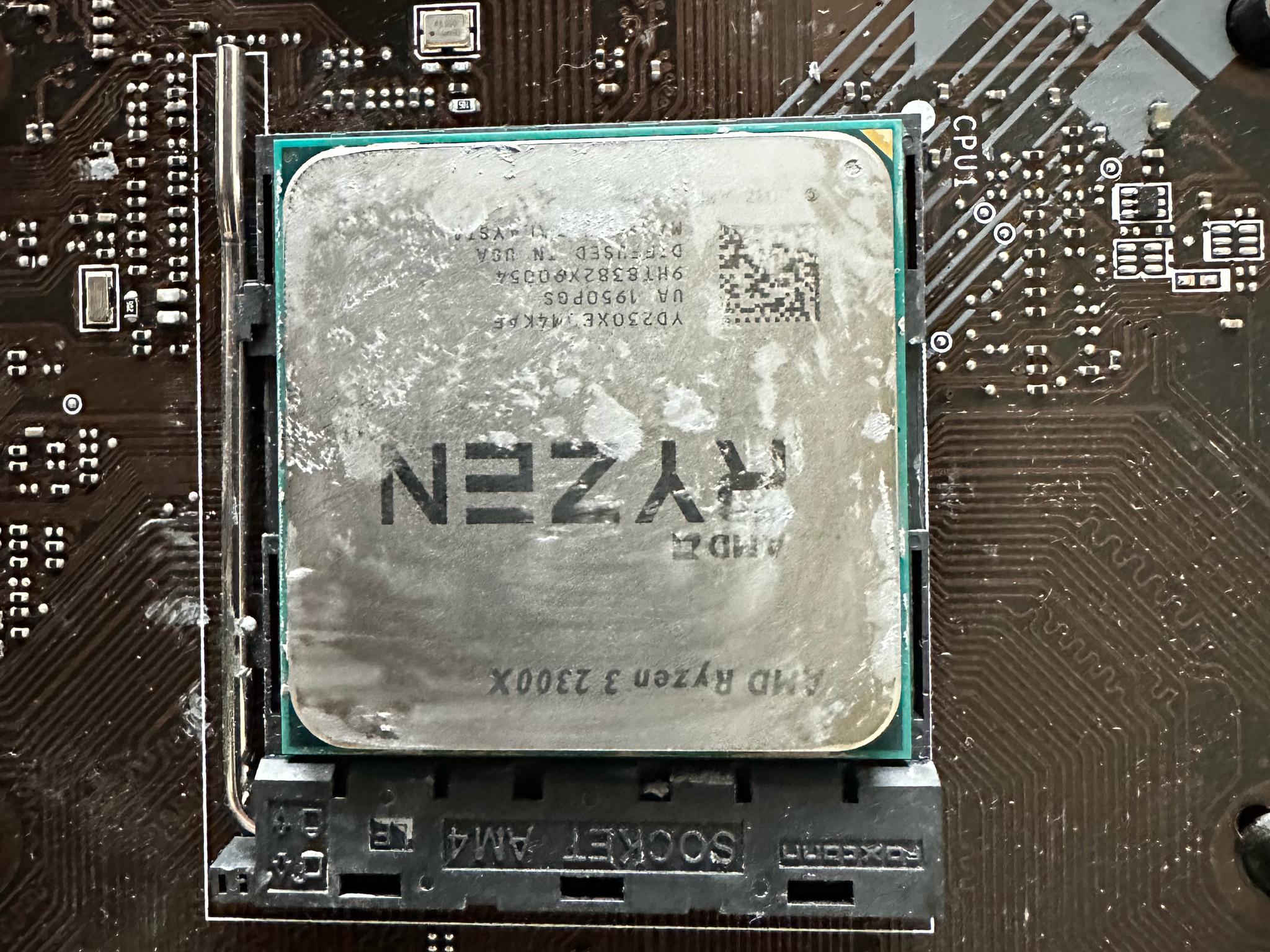 MSI A-320M PRO-M2 V2 w/ Ryzen 3 2300x AM4 CPU (both tested, works)