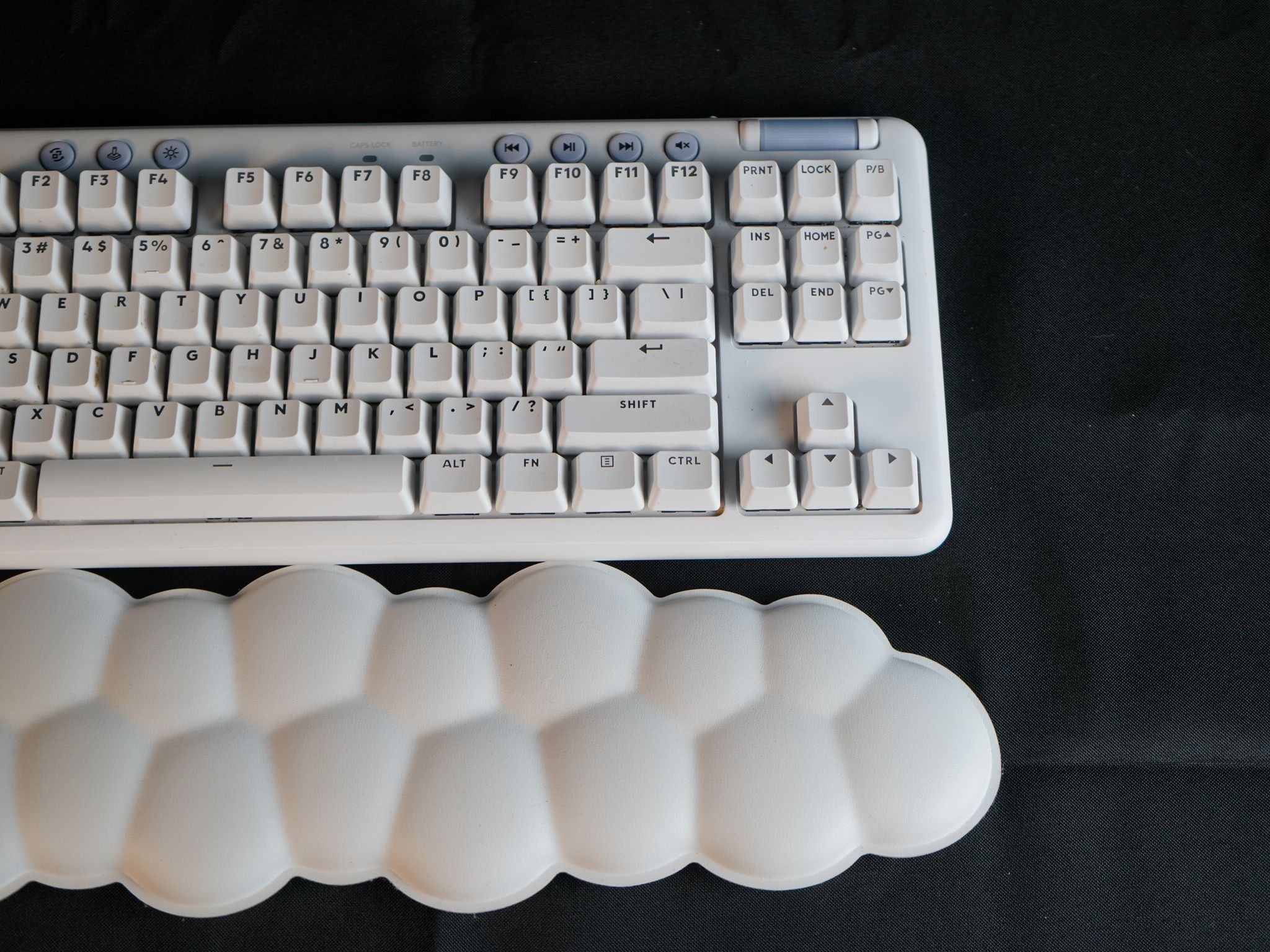 Gaming Keyboard = Logitech G715 TKL Aurora Collection Wireless Mechanical Gaming Keyboard - White
