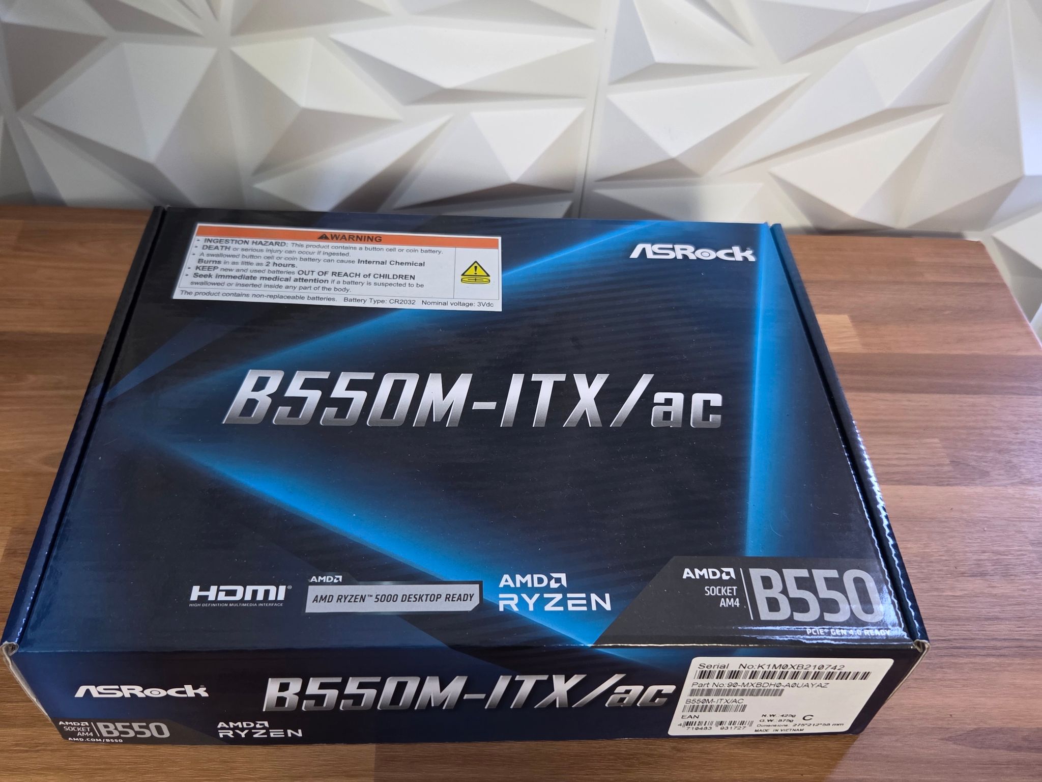 Asrock B550M ITX Wifi AM4 Motherboard