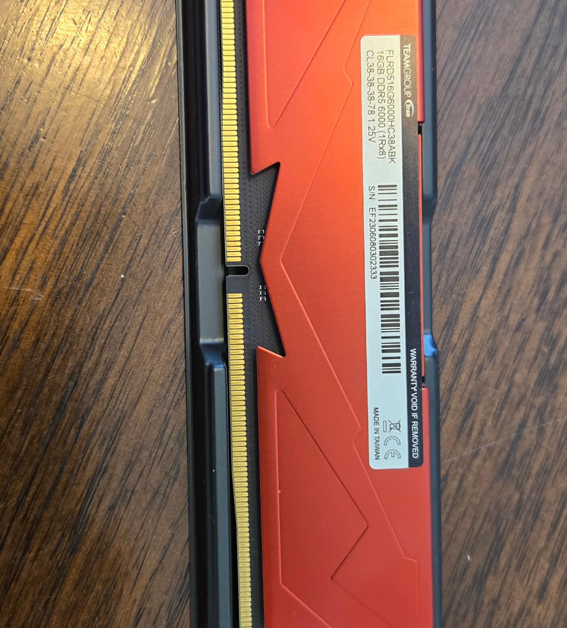 TForce DDR5 single stick 16GB 6000MT/S