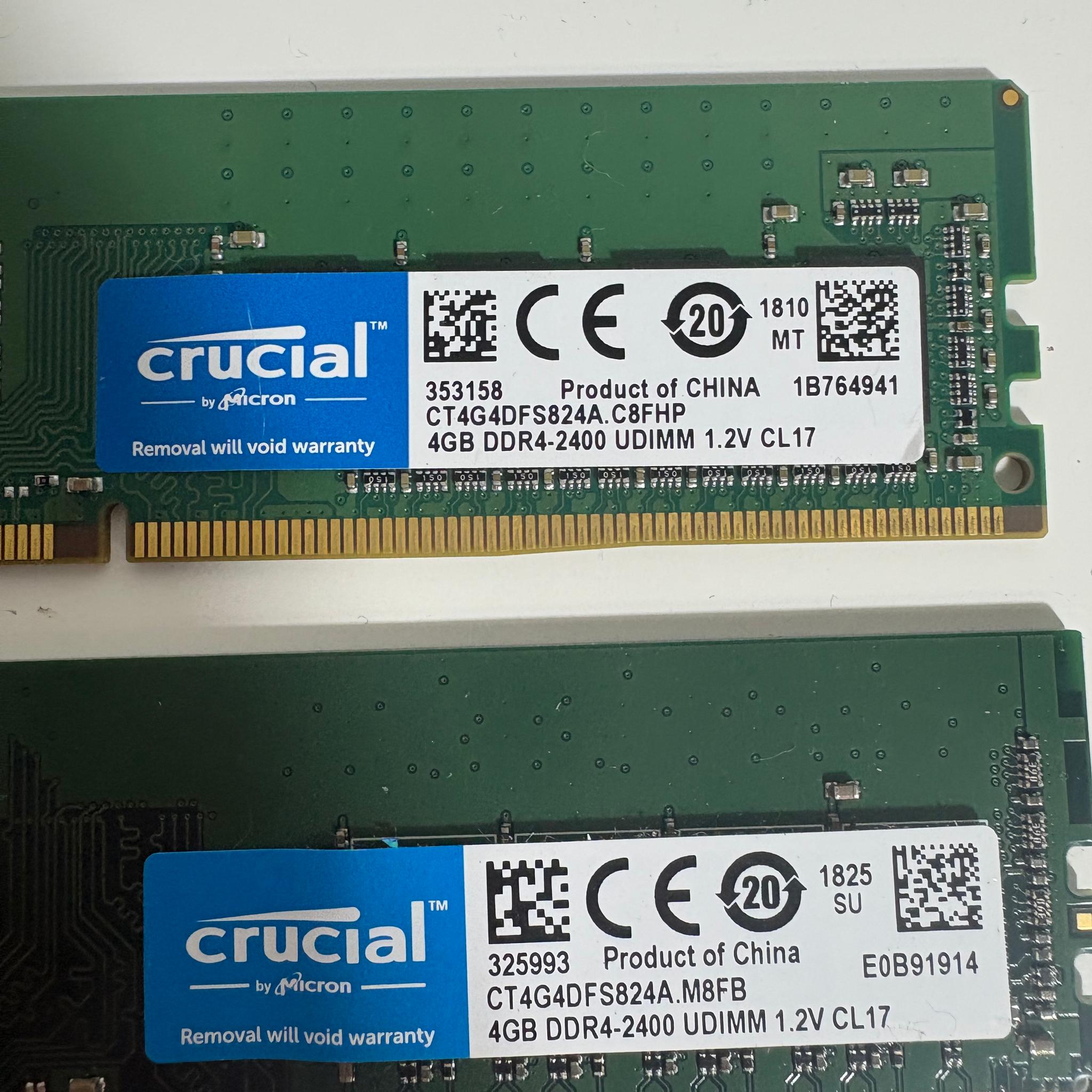 Crucial 8GB (2x4GB) DDR4 Ram Kit