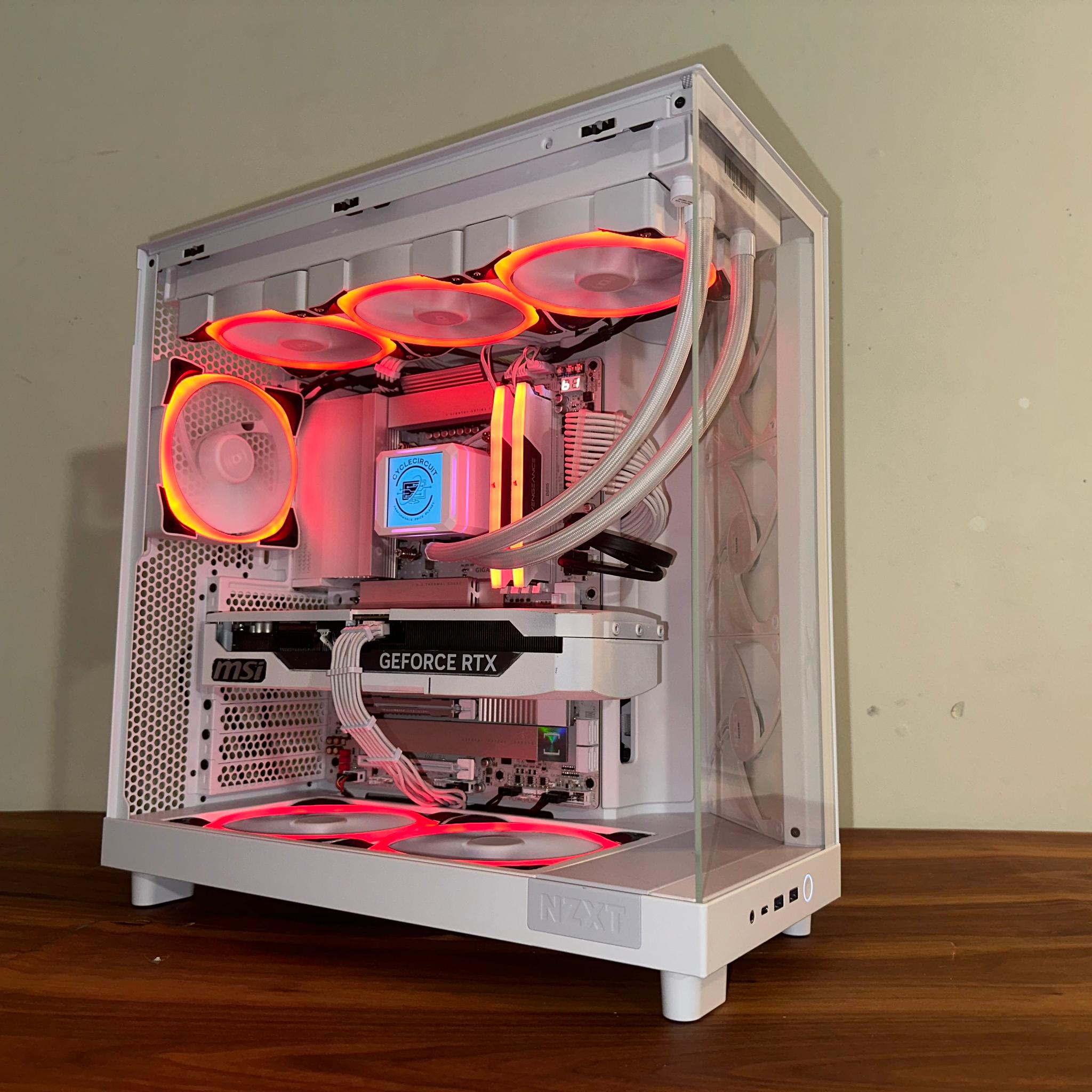 ❄️GlacierCore| RTX 5070 Ti | Intel Ultra 7 | 32GB DDR5 6000MHz | 2TB SSD | NZXT H6 Elite LCD Display