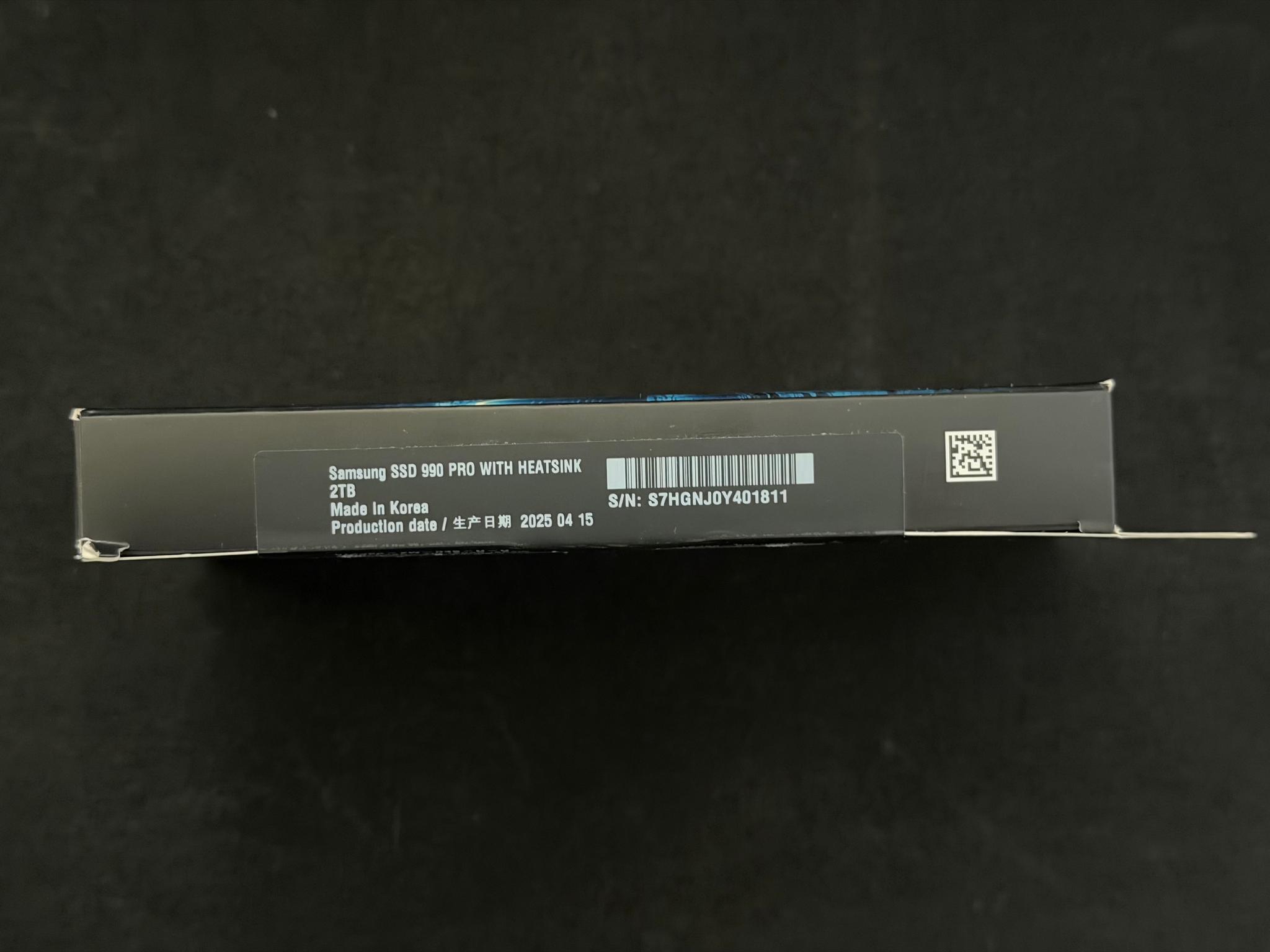 Samsung 990 PRO 2TB with Heatsink – Sealed Retail Box