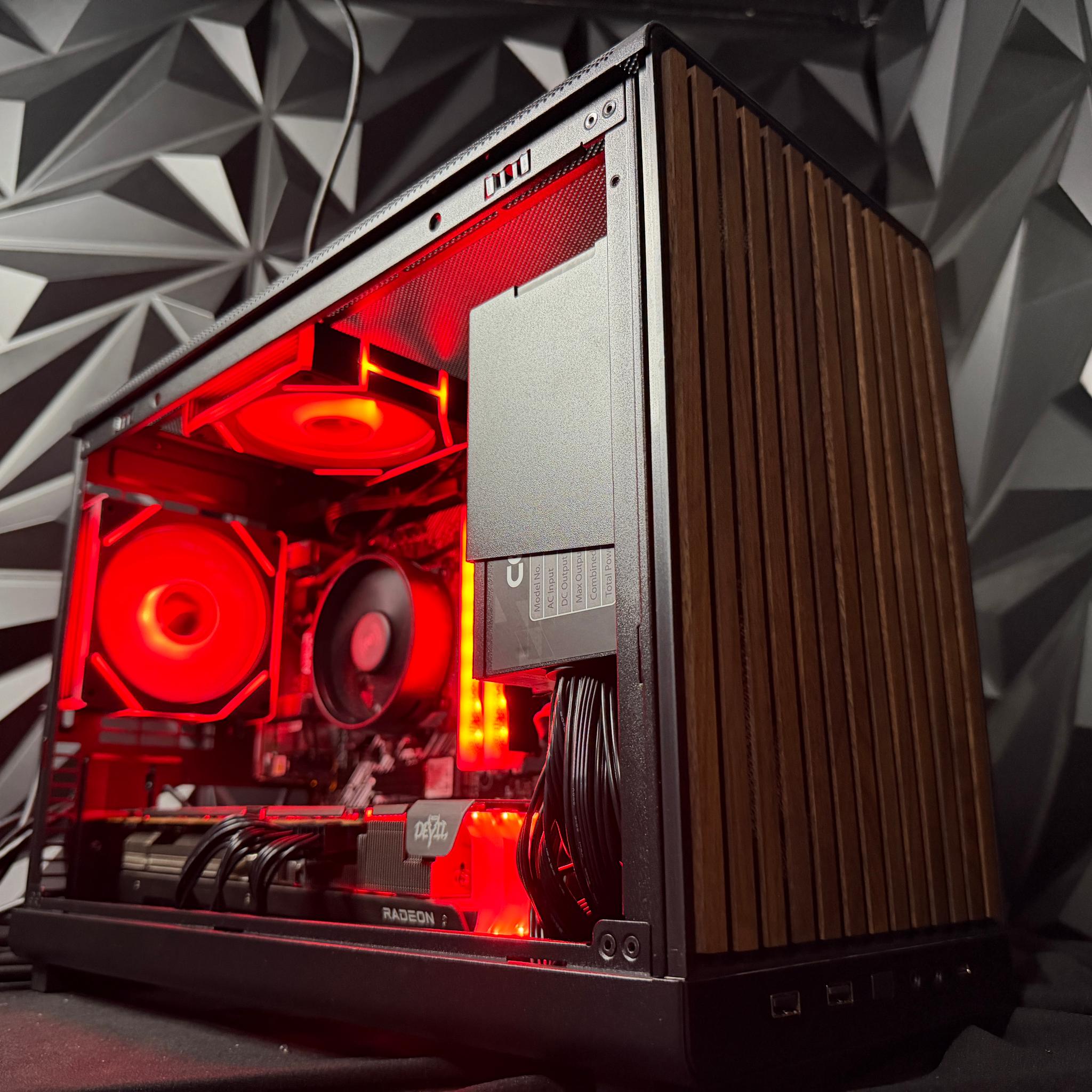 🌈🌲 NEON OAK 🌲🌈 Radeon RX 6750 XT Custom Gaming PC - Ryzen 5 5500