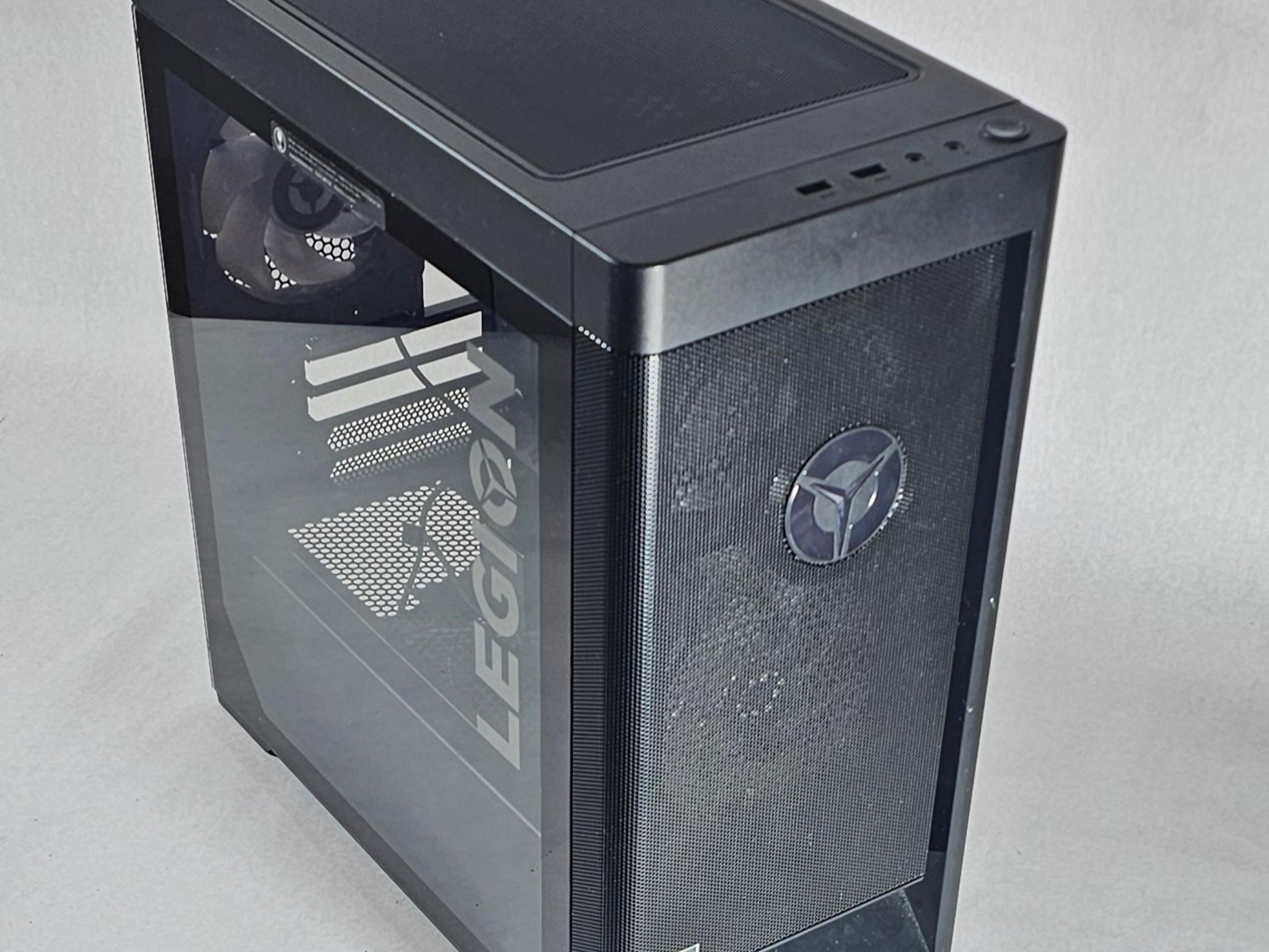 Black Lenovo Legion PC Case with Tempered Glass w/ 3 Fans