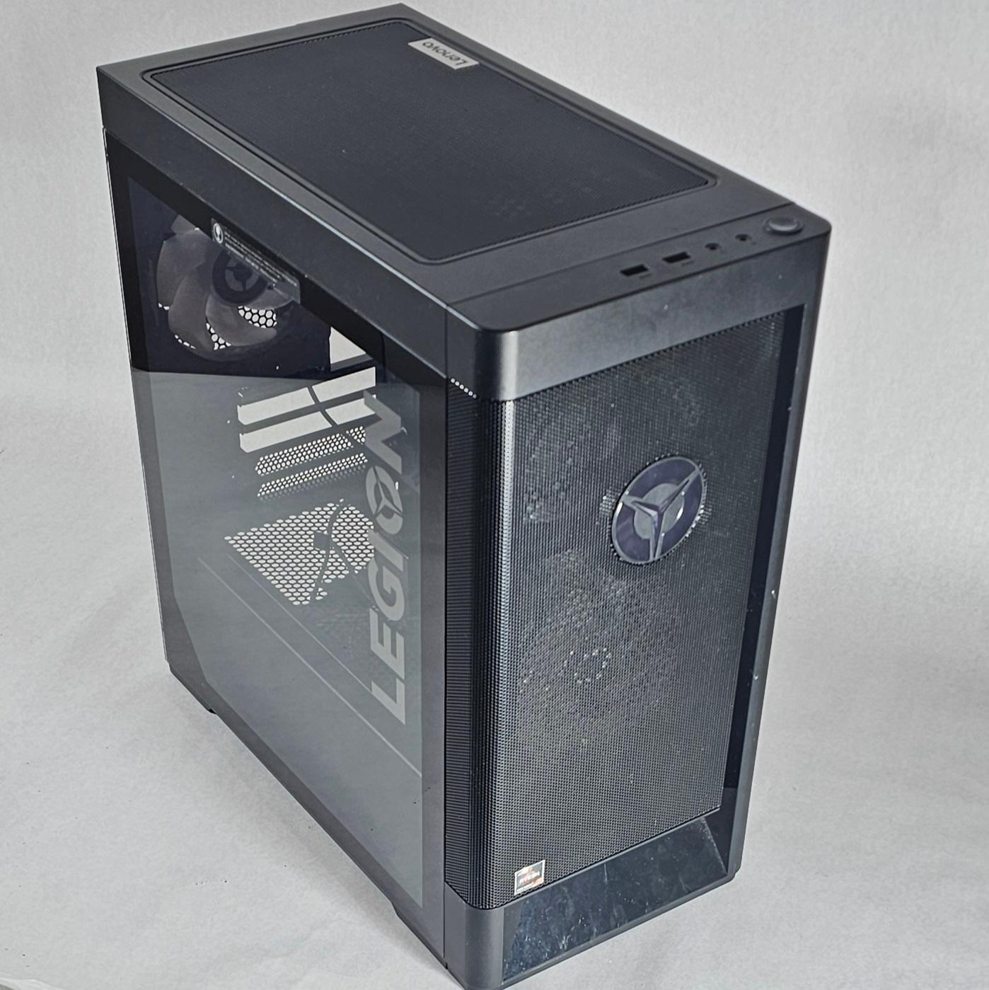 Black Lenovo Legion PC Case with Tempered Glass w/ 3 Fans