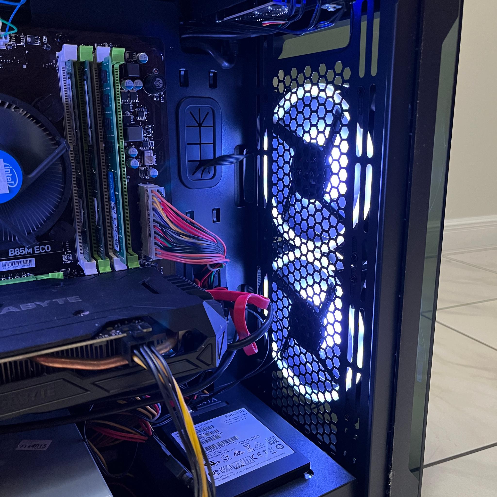 Budget Gaming PC - Intel i7-4790, NVIDIA GTX 1060, 16GB RAM, 870 GB Storage, w/ Wi-Fi & BT