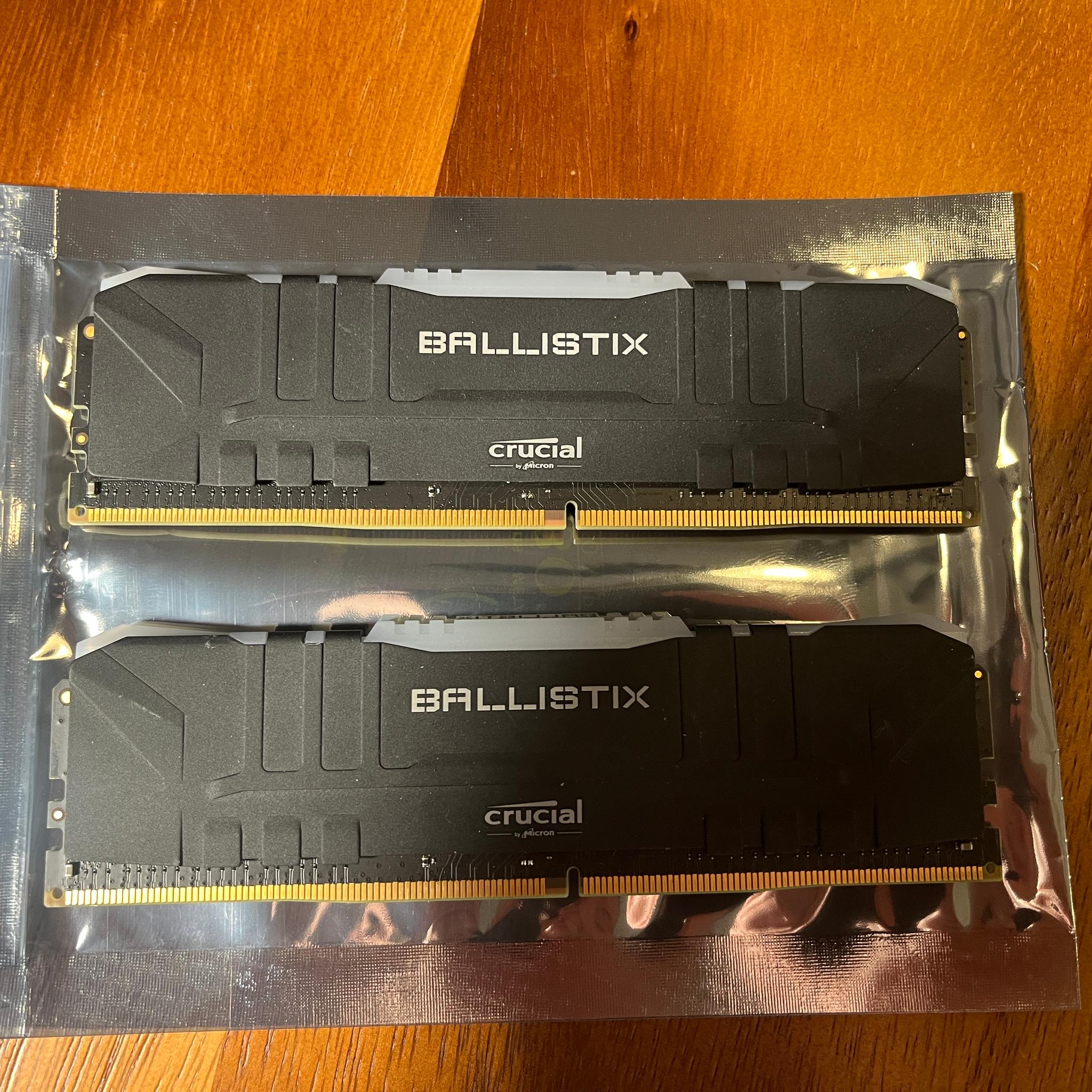 Crucial Ballistix BL8G36C16U4BL.M8FE1 RGB 16GB 2x8GB DDR4-3600 Desktop Gaming Memory