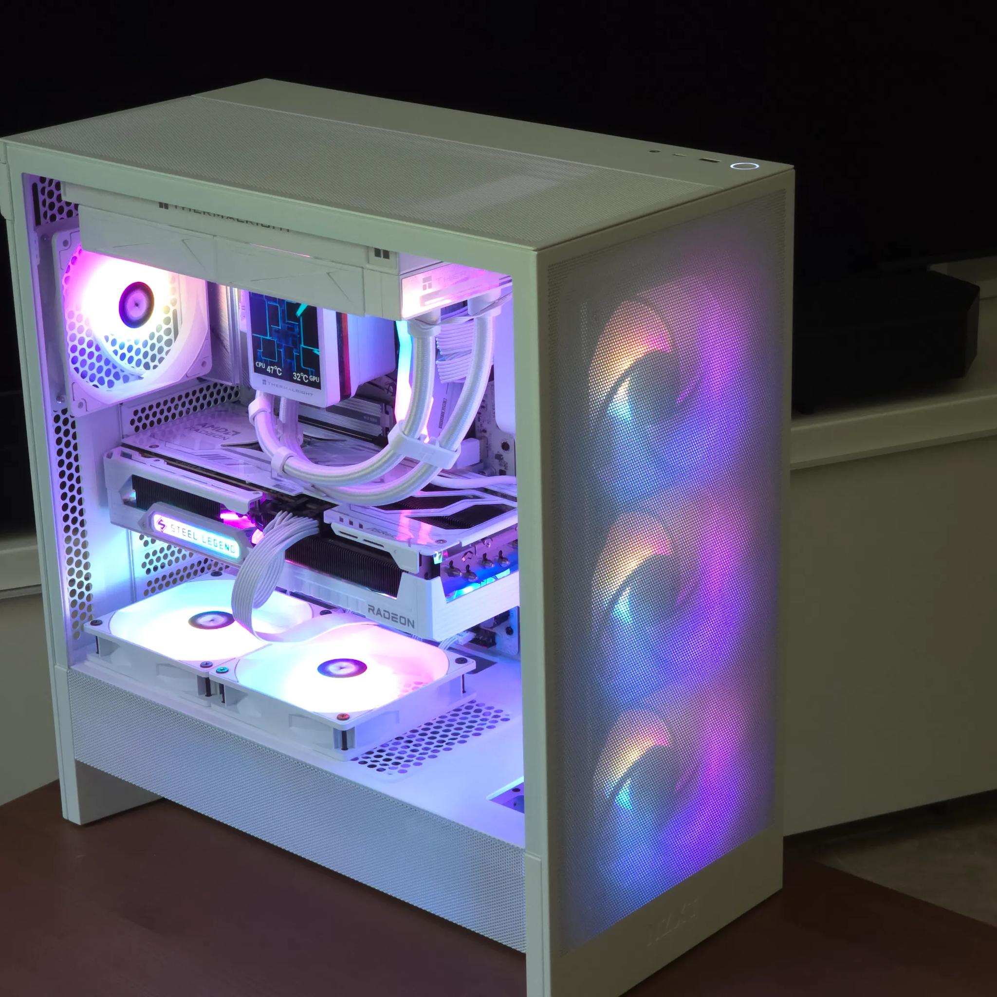 Apex II All-White 4K Gaming PC | Ryzen 7 9800X3D | RX 9070 XT 16 GB | 32GB | 2TB | 2 Year ...