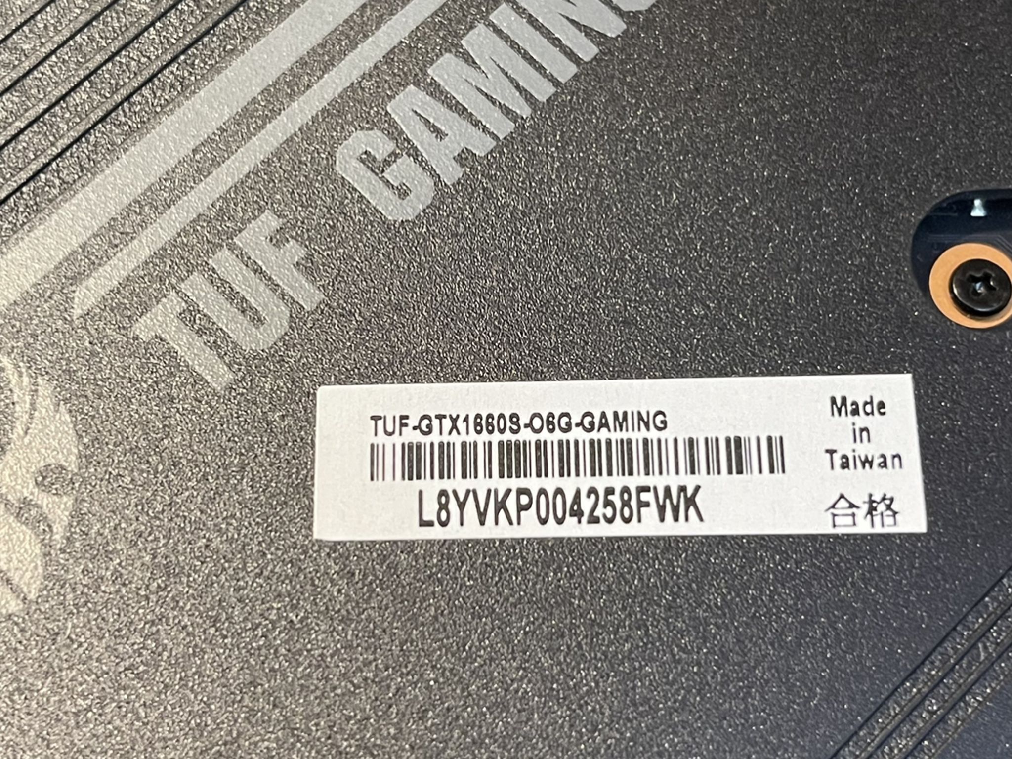 Asus Tuf 1660 Super