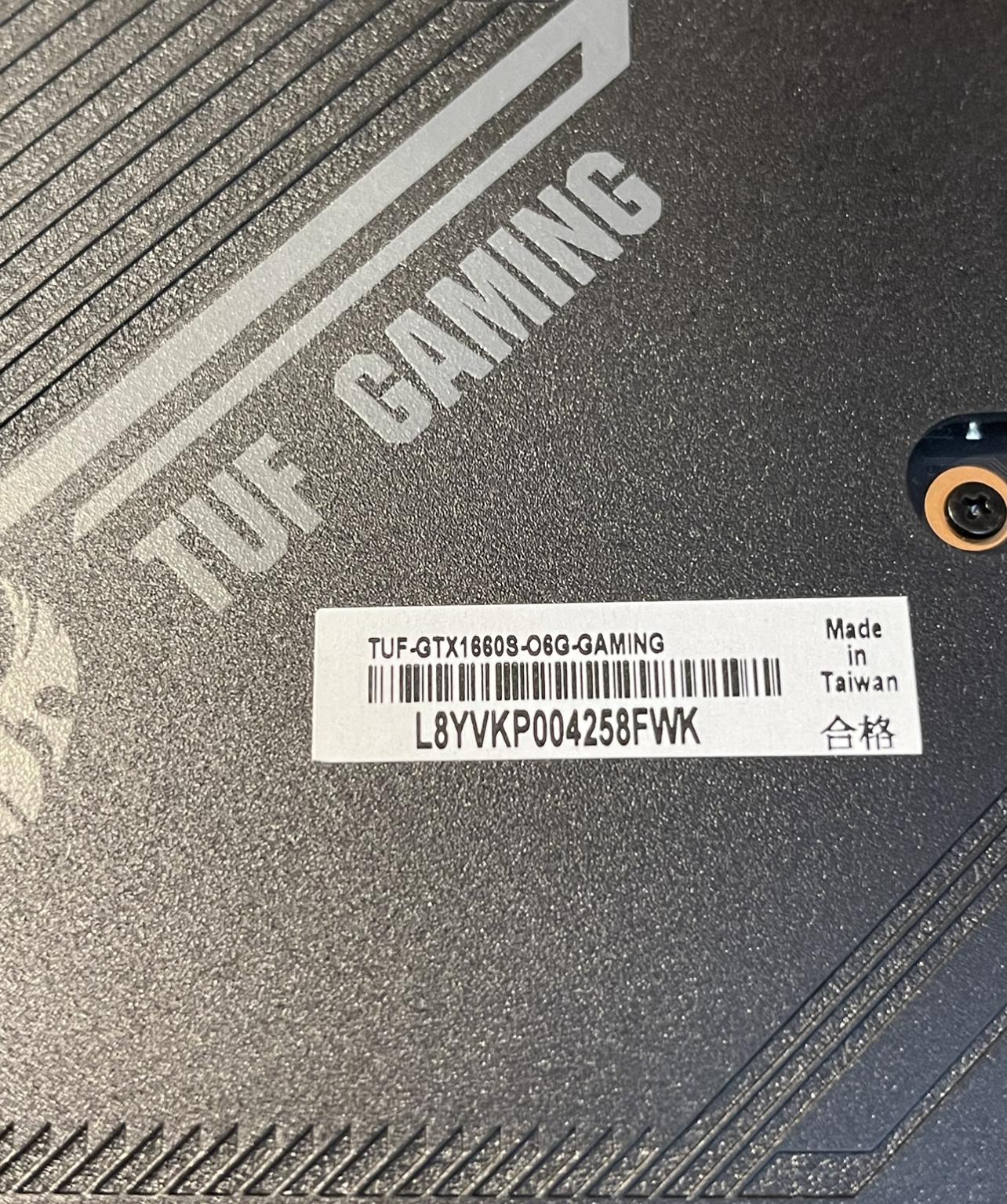 Asus Tuf 1660 Super