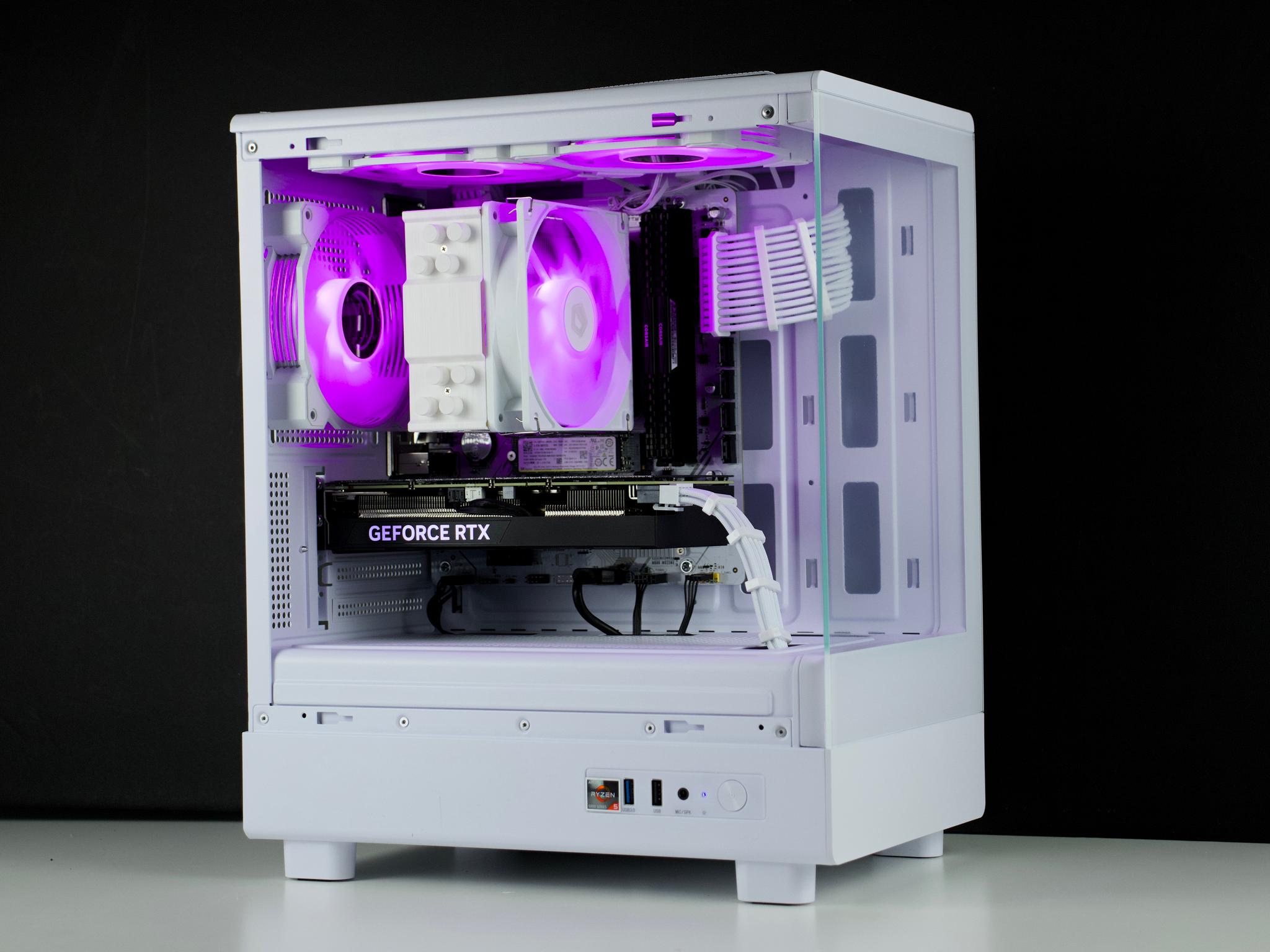 🧊❄️🧊 White Gaming PC – RTX 4060 TI, Ryzen 5 5600X, 32GB RAM, 1TB SSD - WiFi, BlueTooth 🧊❄️🧊