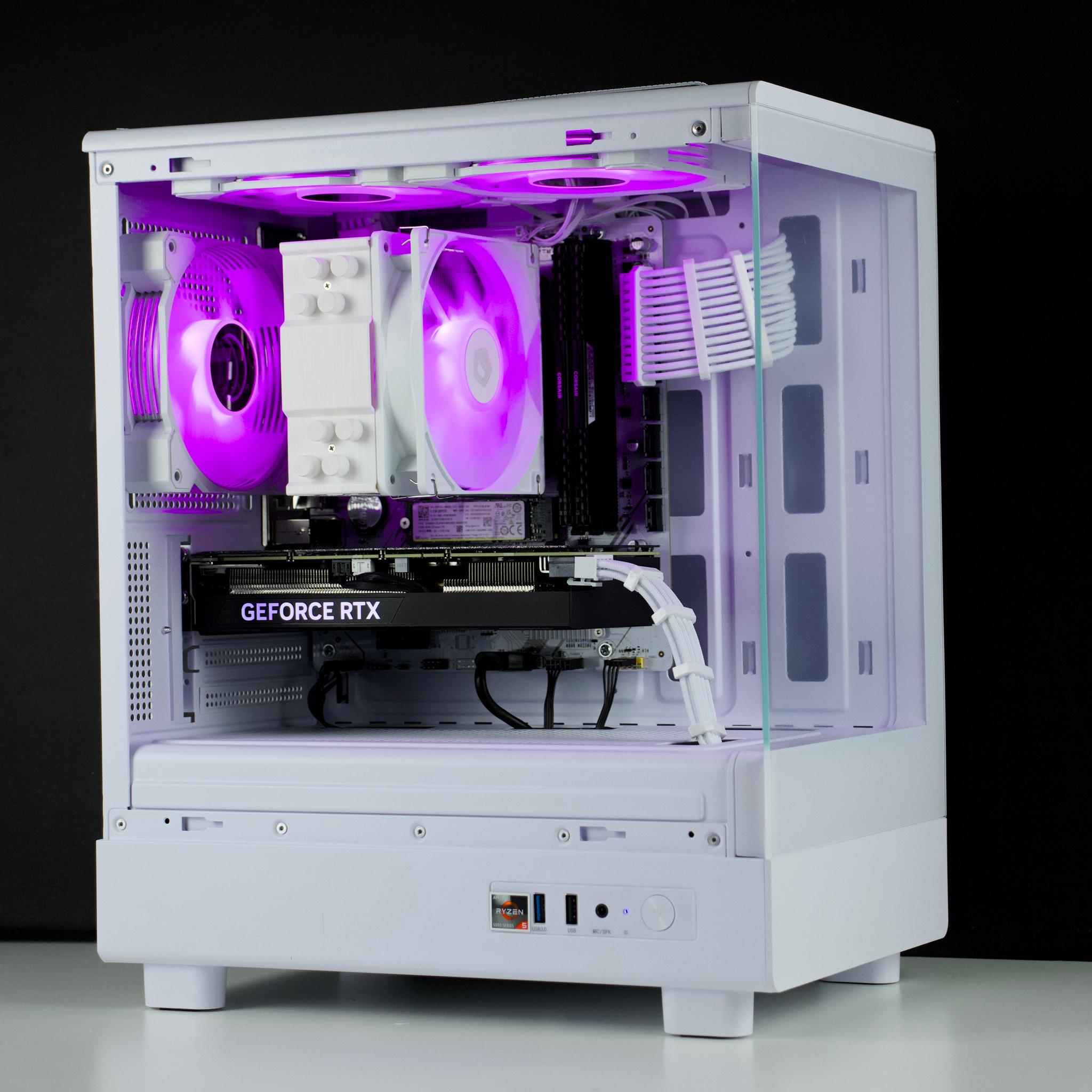 🧊❄️🧊 White Gaming PC – RTX 4060 TI, Ryzen 5 5600X, 32GB RAM, 1TB SSD - WiFi, BlueTooth 🧊❄️🧊