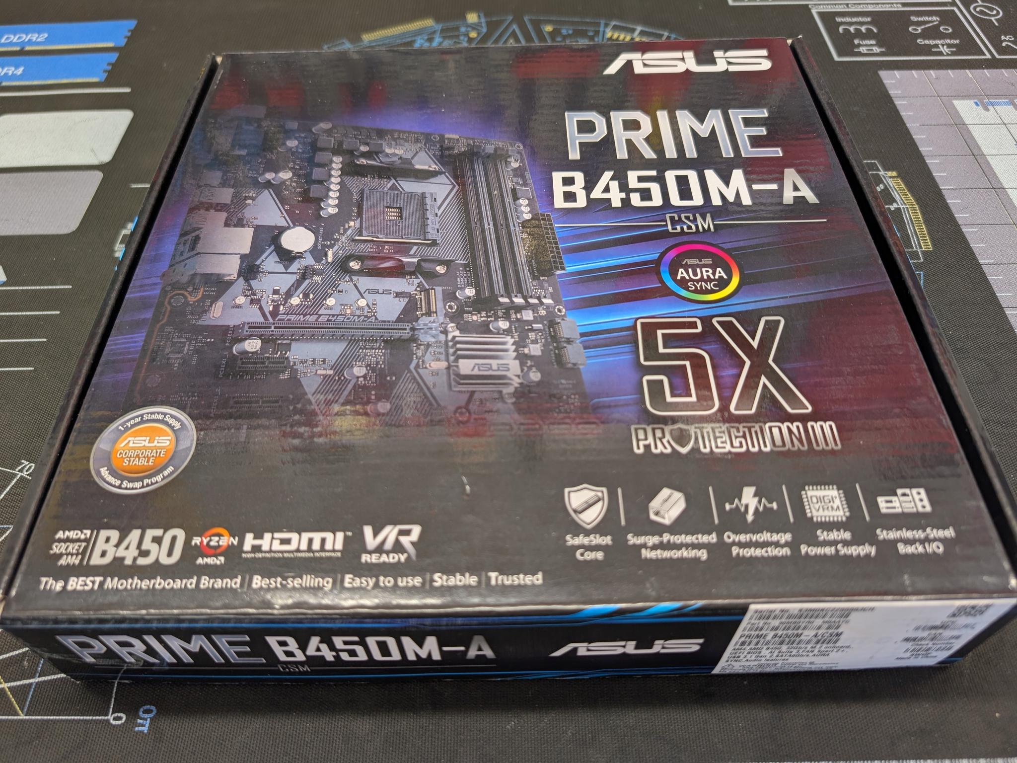 ASUS PRIME B450M-A/CSM AM4 Micro-ATX Motherboard