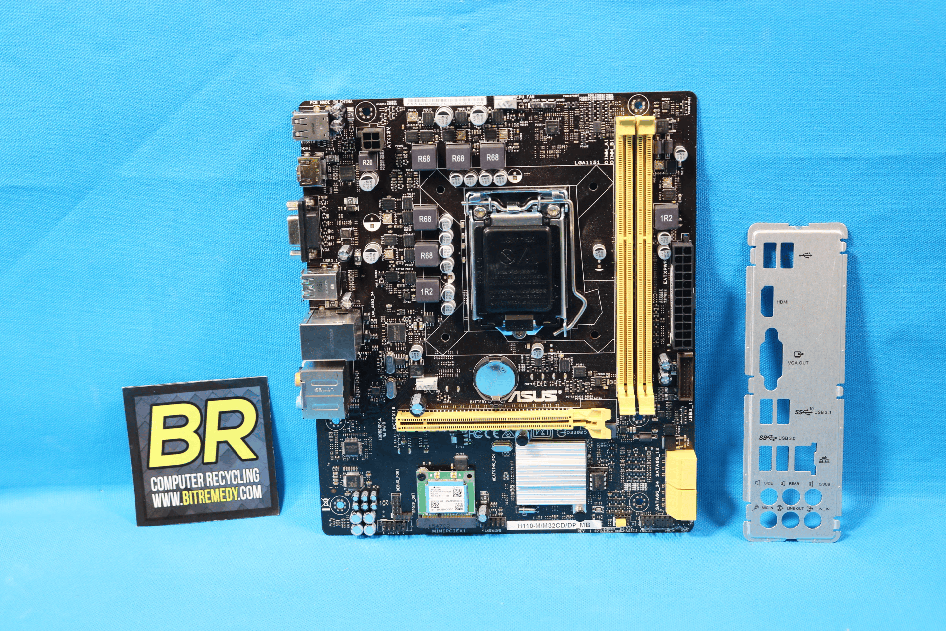Asus H110-M/M32CD/DP_MB Intel LGA1151/Socket H4 DDR3L MicroATX Desktop Motherboard & I/O Shield