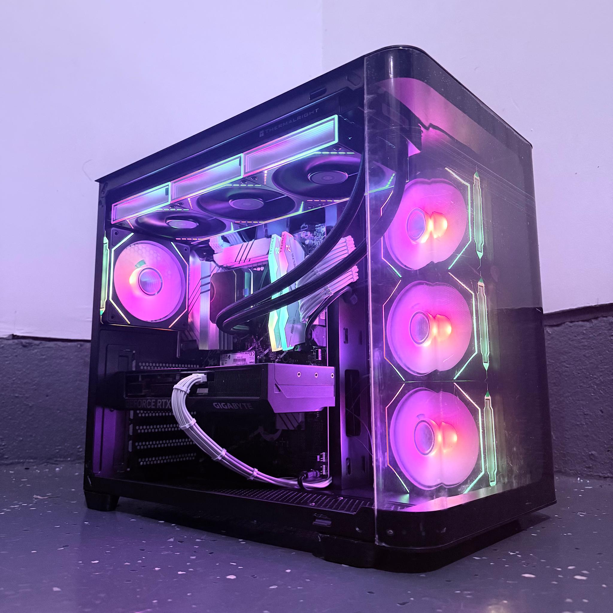 ⚫️"Aurora Rift"🌈 | 1440p Gaming | RTX 4070 Super | i9 12900K | 32B DDR5 | 3TB Storage | Free Ship