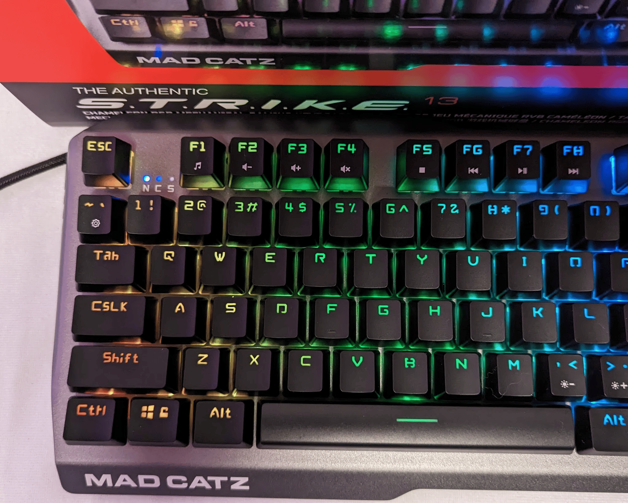 Mad Catz S.T.R.I.K.E. 13 Compact Mechanical Wired RGB Gaming Keyboard