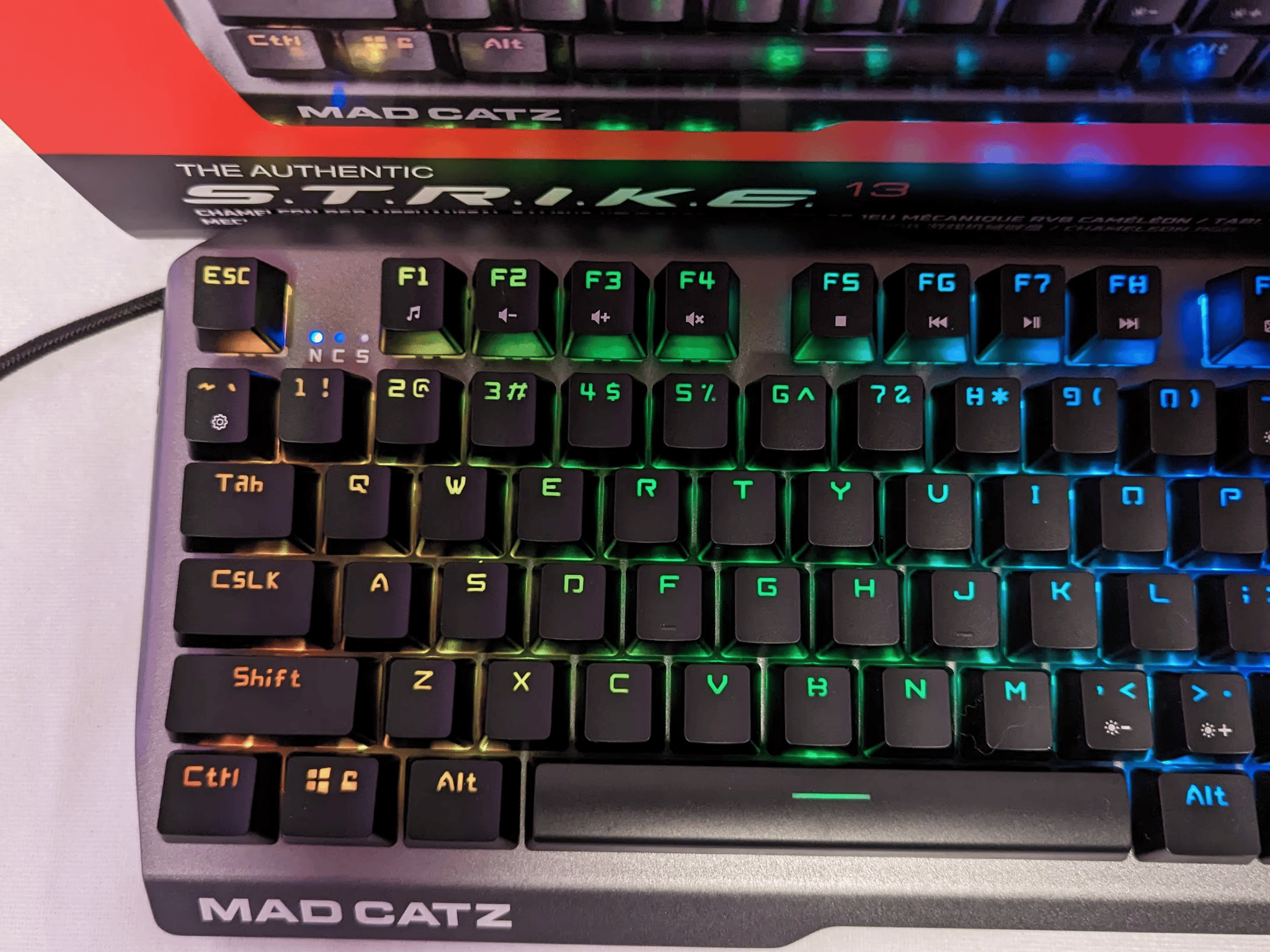 Mad Catz S.T.R.I.K.E. 13 Compact Mechanical Wired RGB Gaming Keyboard