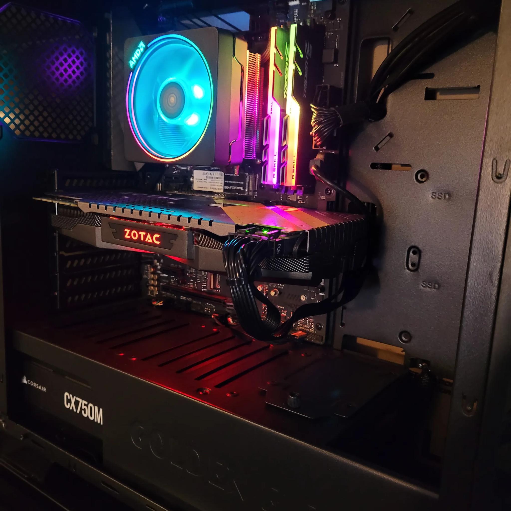 Starter/Beginner Gaming PC | AMD Ryzen 7-1700 & Zotac 1070 AMP! 8GB