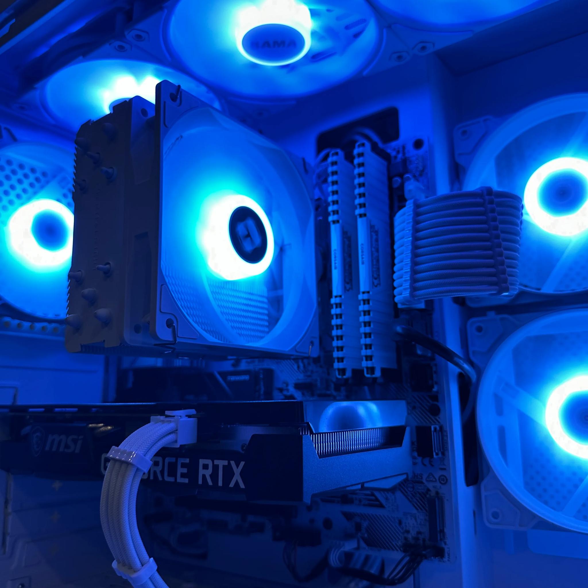 🤍 Price to Performance PC | RTX 3060 Ti | Ryzen 5 5600X | White Aesthetic | Full ARGB Control🤍