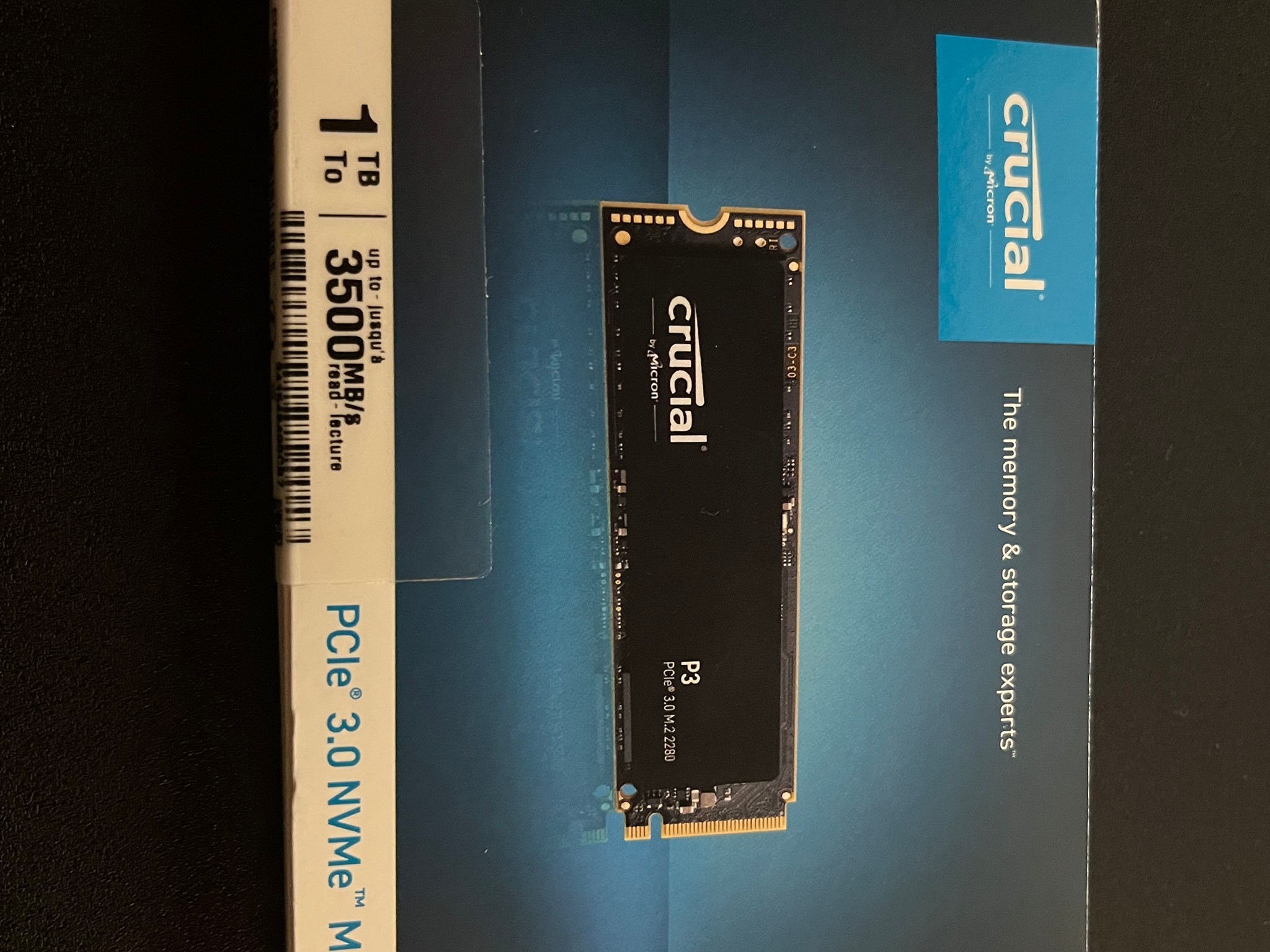 1 TB (1000 gb) Crucial Gen 3 NVME