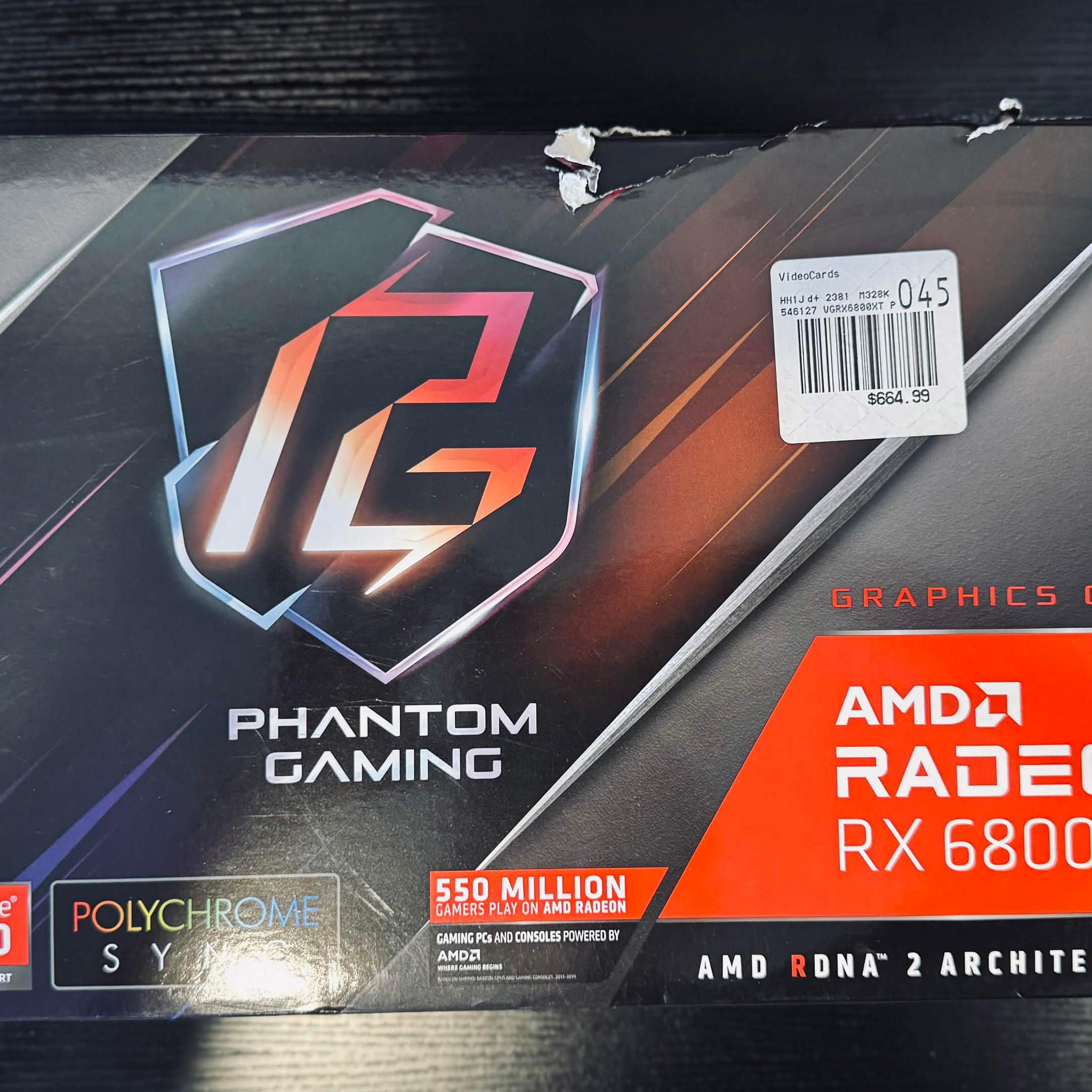 ASRock Radeon RX 6800 XT Phantom Gaming 16GB OC