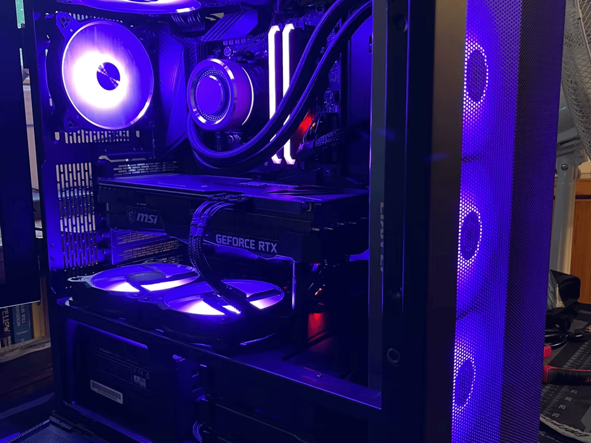 R9 5900x; MSI RTX 3070Ti; 32G 3600Mhz RAM; AIO cooled; MSI Unify x570; 850W Platinum PSU