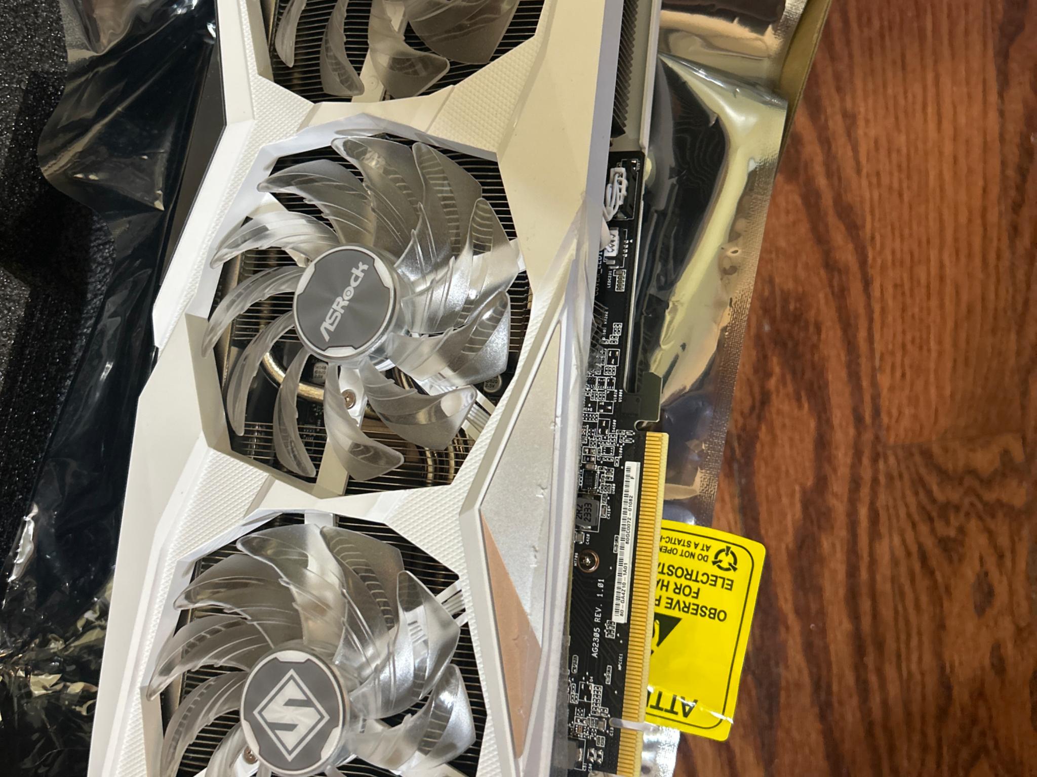 ASRock AMD Radeon RX 7600 XT Steel Legend RGB Overclocked Triple Fan 16GB GDDR6 PCIe 4.0 GPU