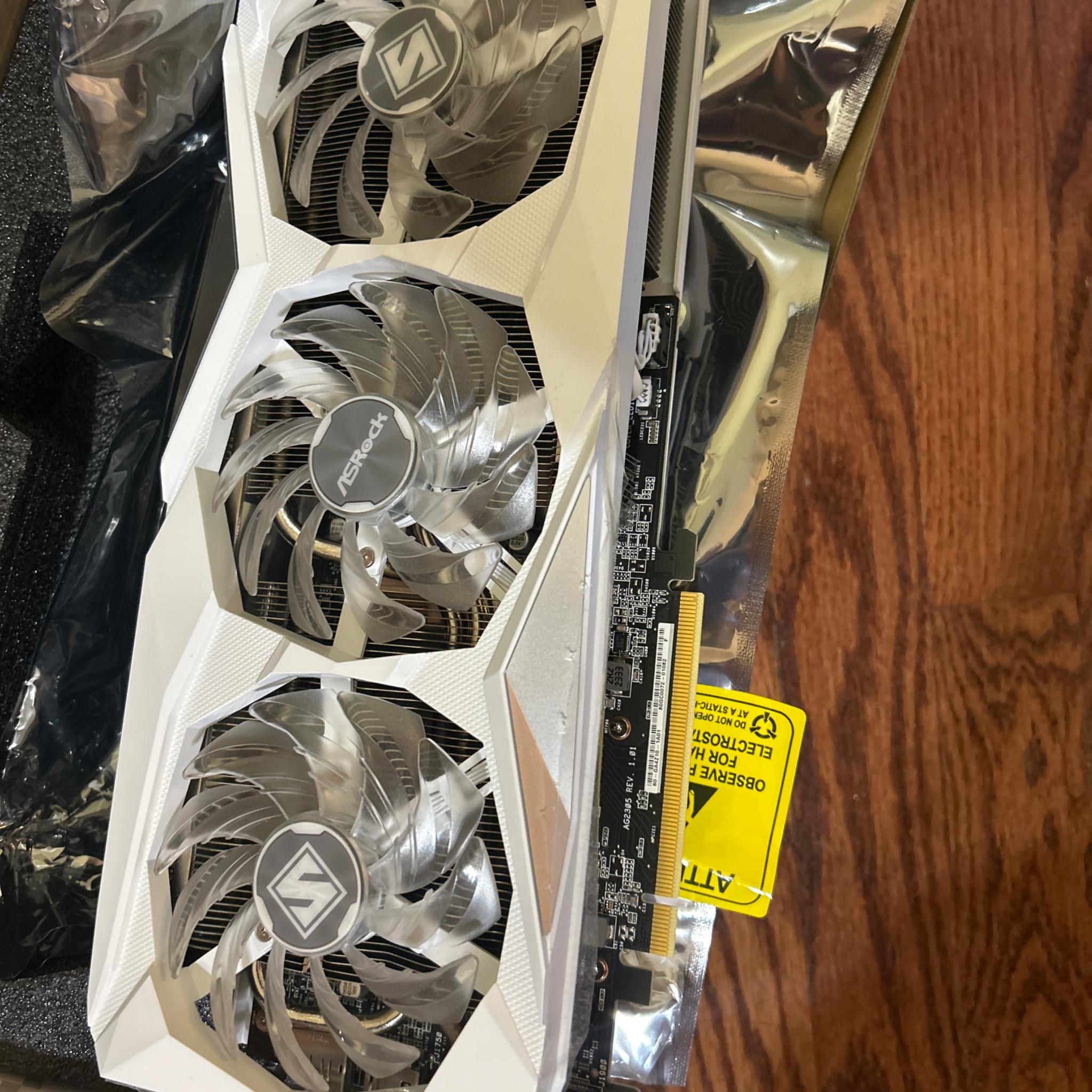 ASRock AMD Radeon RX 7600 XT Steel Legend RGB Overclocked Triple Fan 16GB GDDR6 PCIe 4.0 GPU