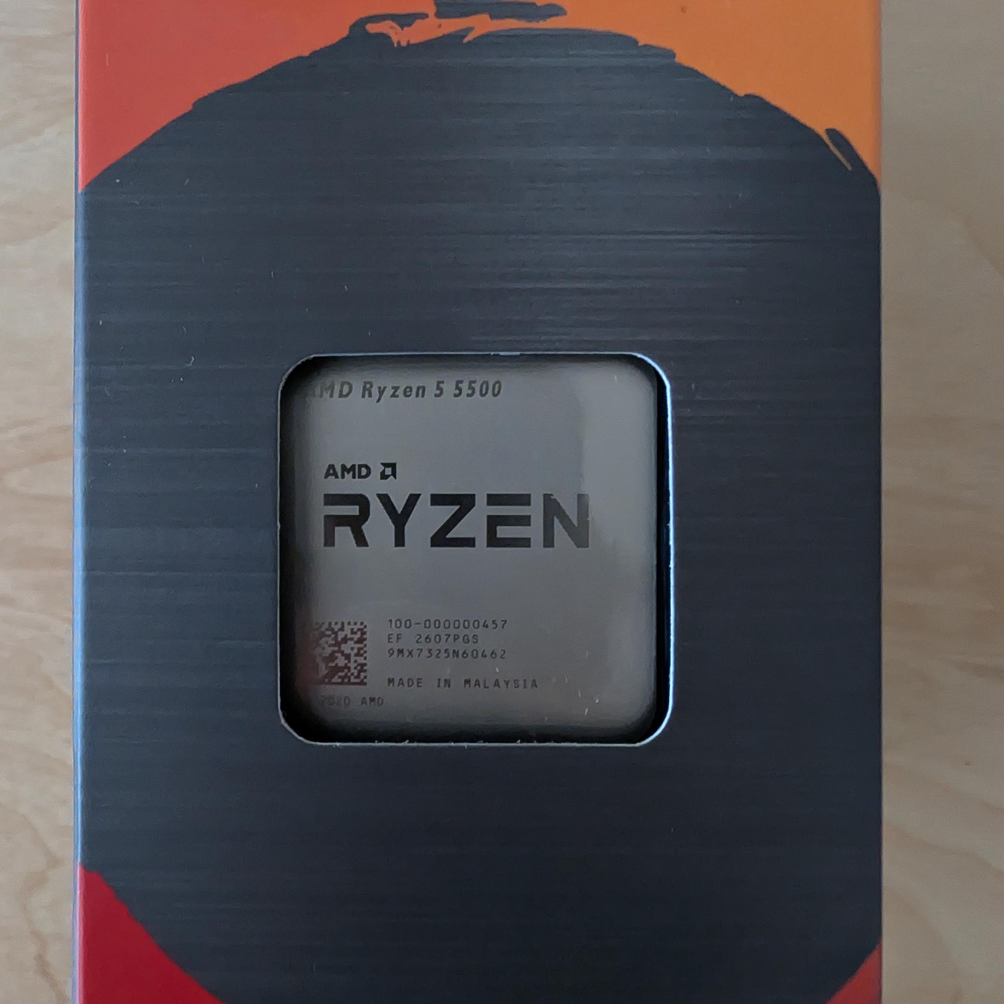 BRAND NEW AMD Ryzen 5 5500 AM4 6-Core 12-Thread CPU | Wraith Stealth Cooler Included Value CPUs