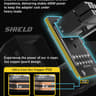 EZDIY-FAB PCIe 5.1 12V-2x6 GPU Adapter 600W 16 Pin 12VHPWR RVS RTX 5080 5070 Ti 4090