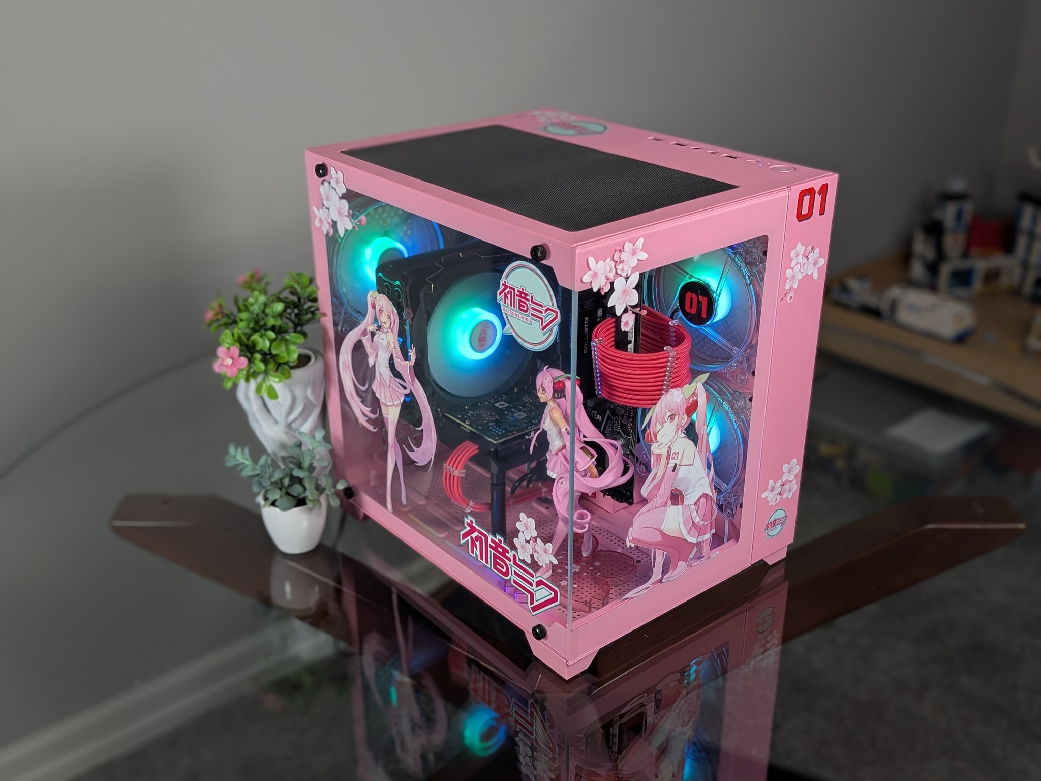 The Sakura Hatsune Miku 1080p Gaming PC | Nvidia RTX 2060 Super |Ryzen 5 | 1 TB SSD | 16GB RAM