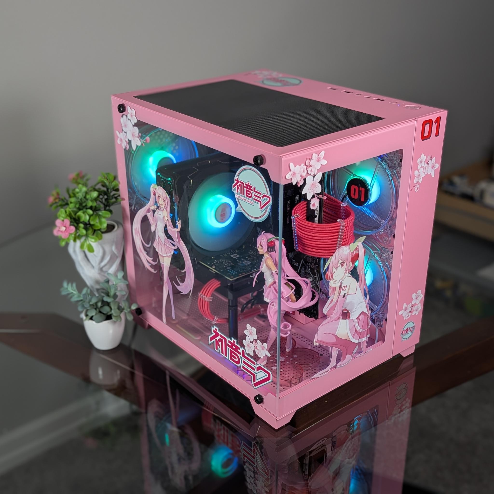 The Sakura Hatsune Miku 1080p Gaming PC | Nvidia RTX 2060 Super |Ryzen 5 | 1 TB SSD | 16GB RAM