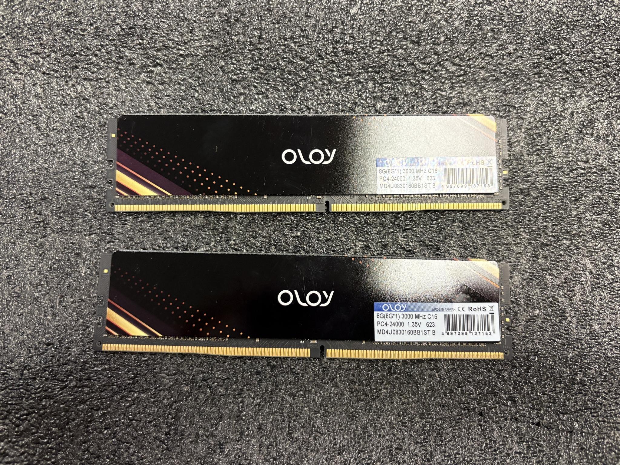OLOy 16GB (2x8GB) DDR4 3000MHz ND4U0830160BB1ST - Desktop Memory