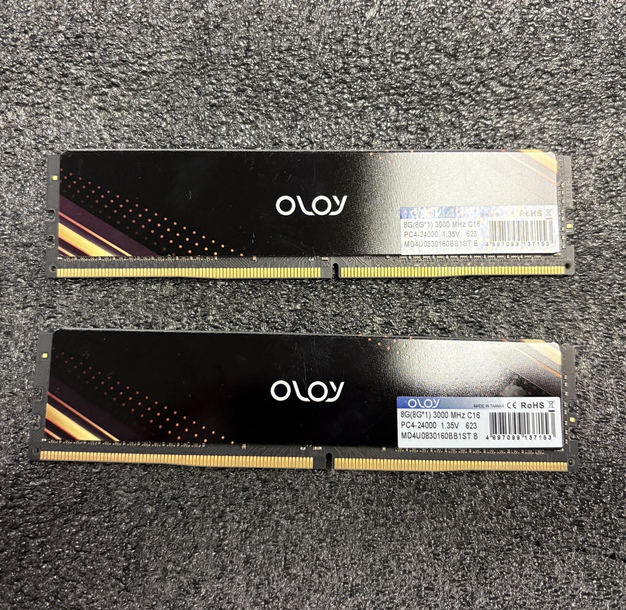 OLOy 16GB (2x8GB) DDR4 3000MHz ND4U0830160BB1ST - Desktop Memory