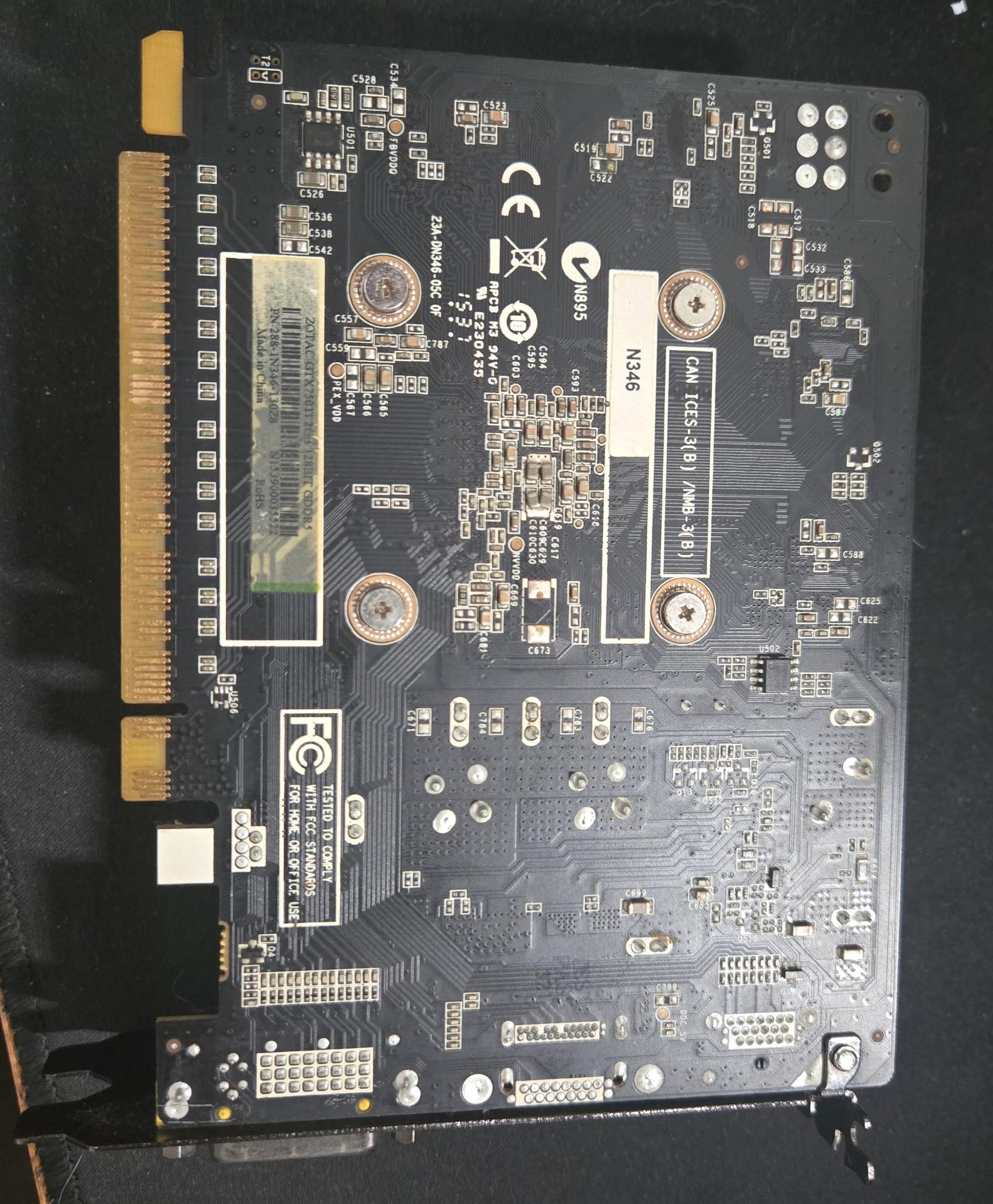 Zotac GTX 750 Ti 2 gig