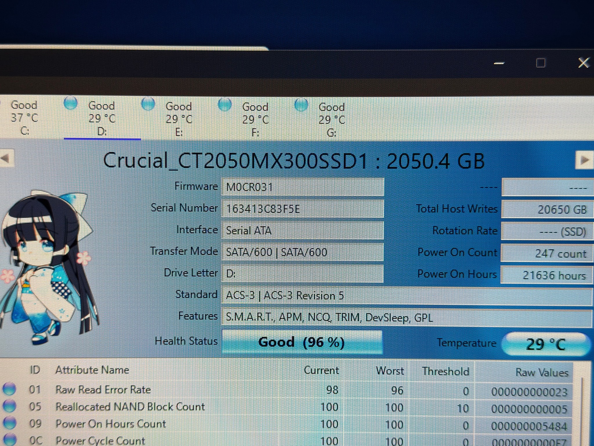 2TB Crucial SATA SSD